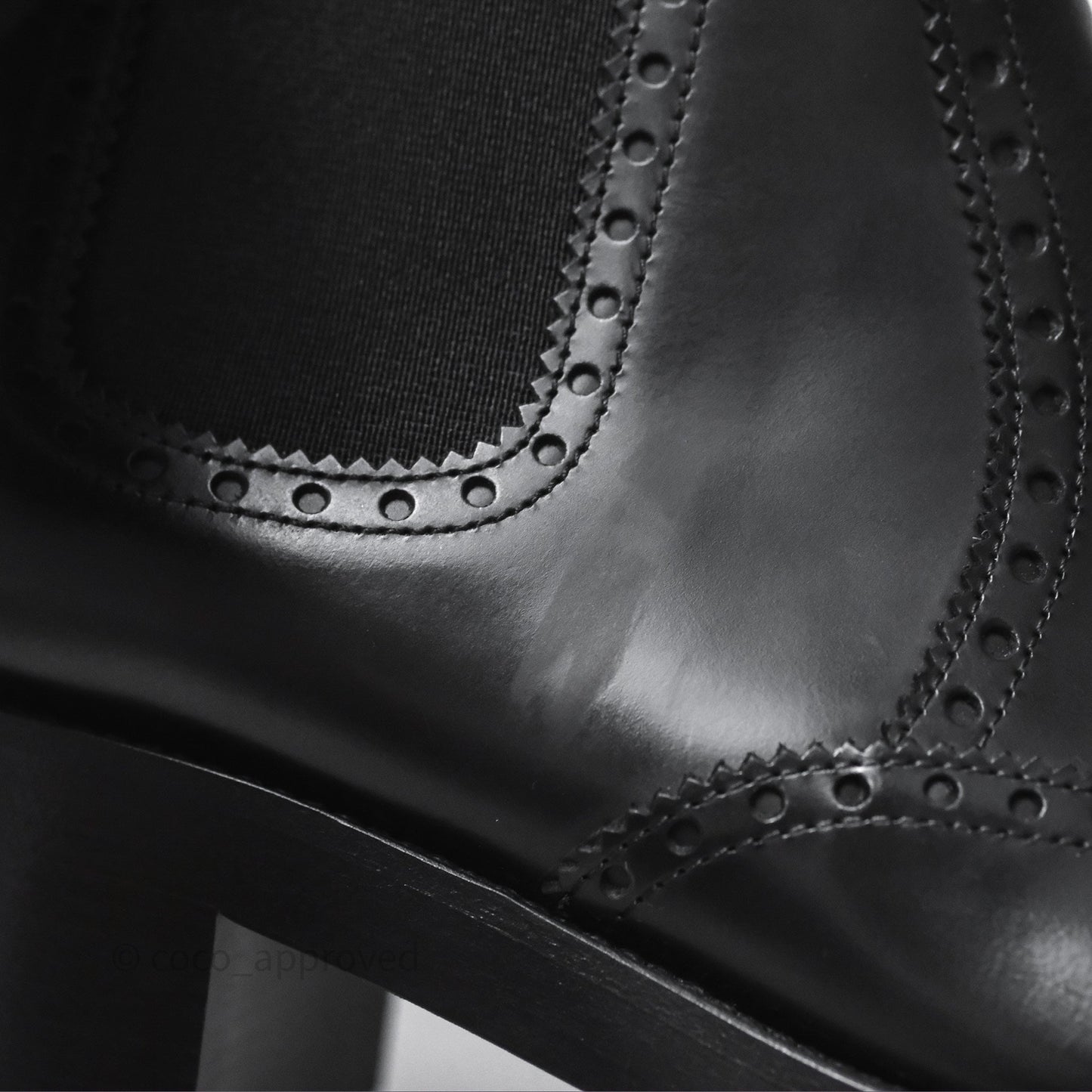 Hermès Hill Ankle Boot Black Calfskin Size 38