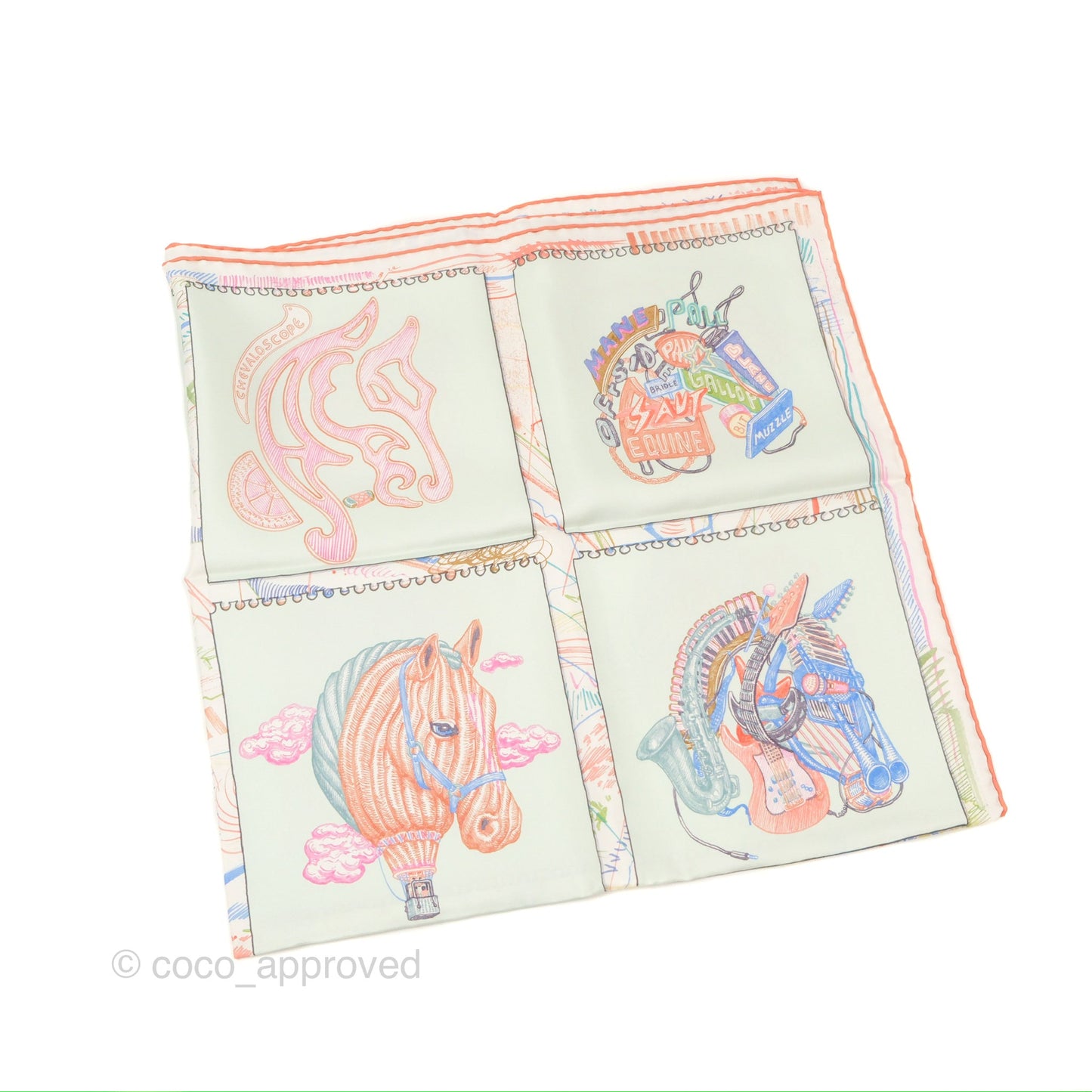 Hermès Chevaloscope Silk Scarf 90