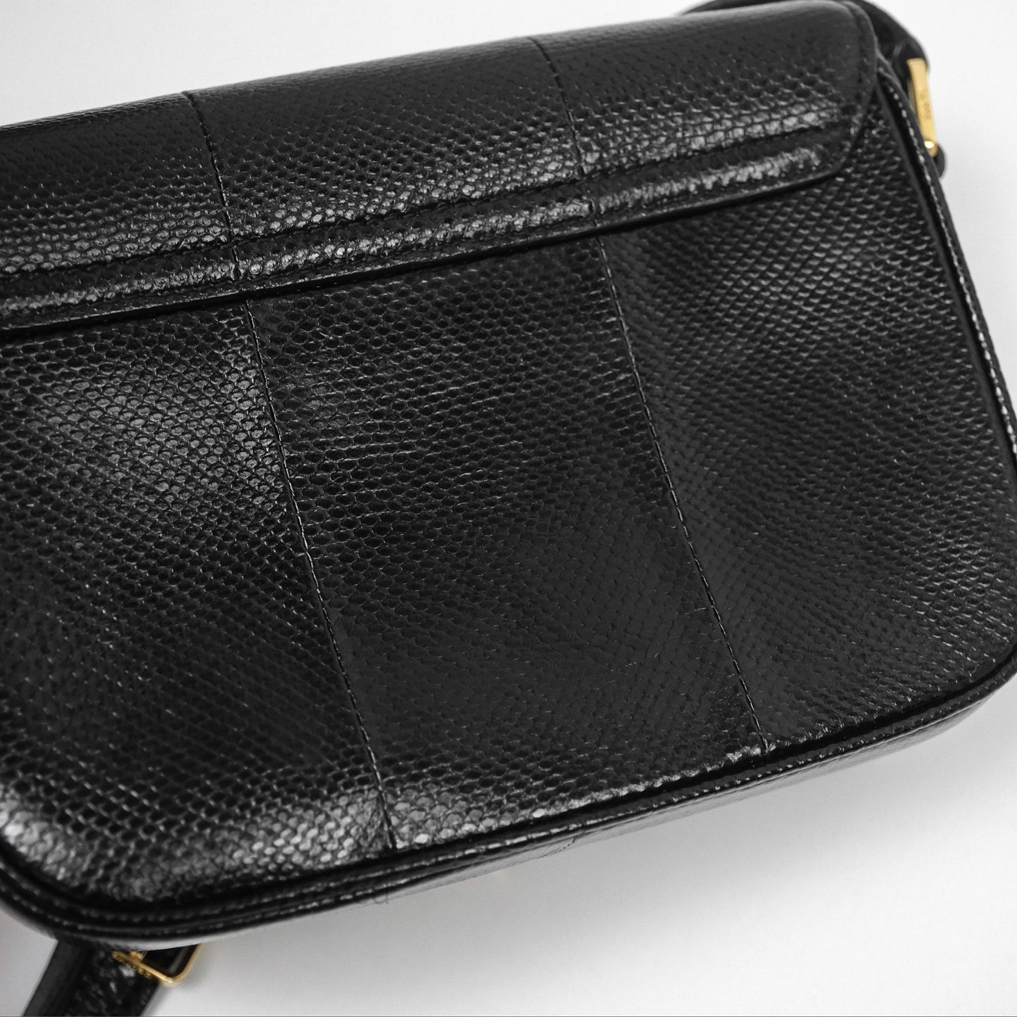 Celine Lizard Small Pampille C Bag Black Gold Hardware