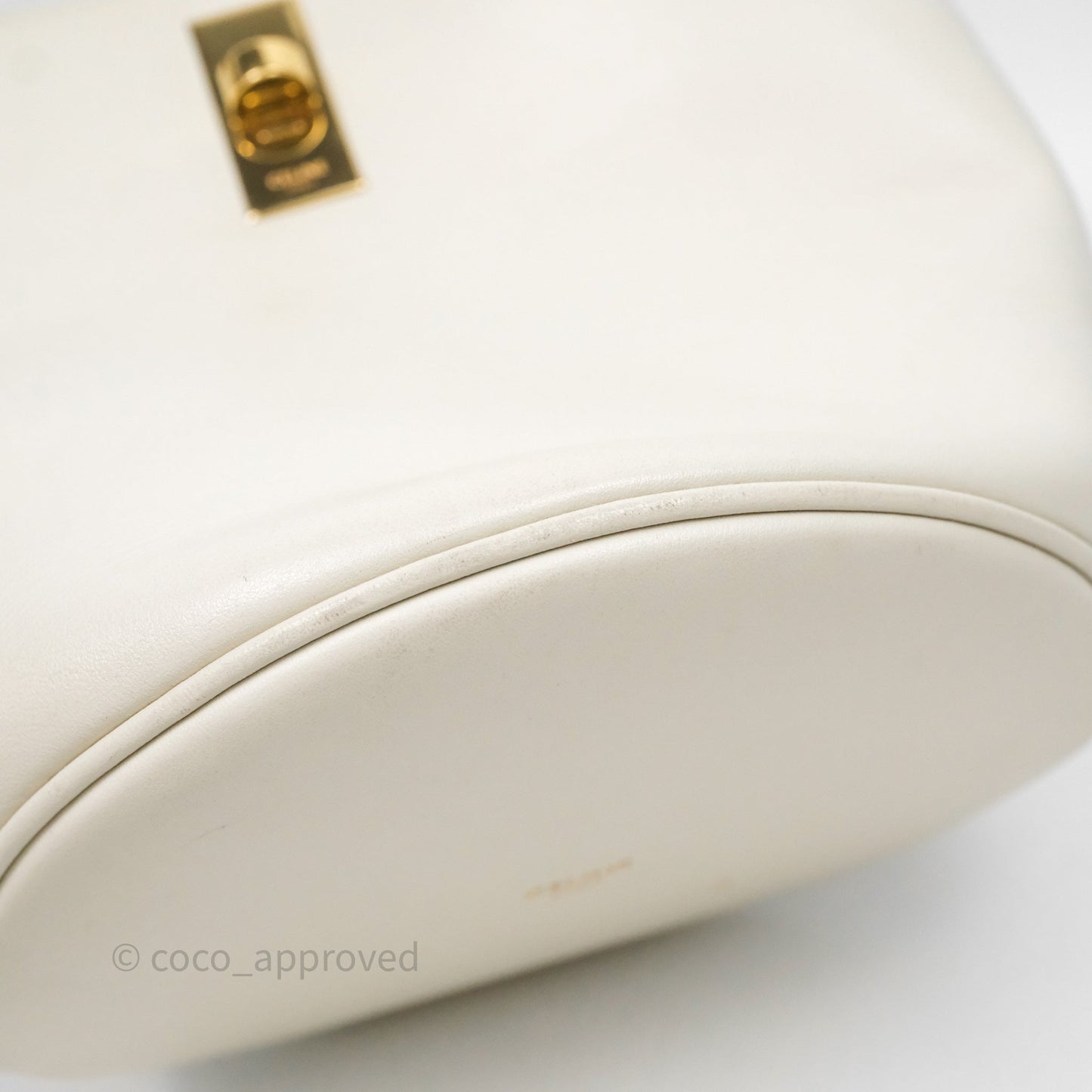 Celine Teen Bucket 16 Bag Ivory White Calfskin