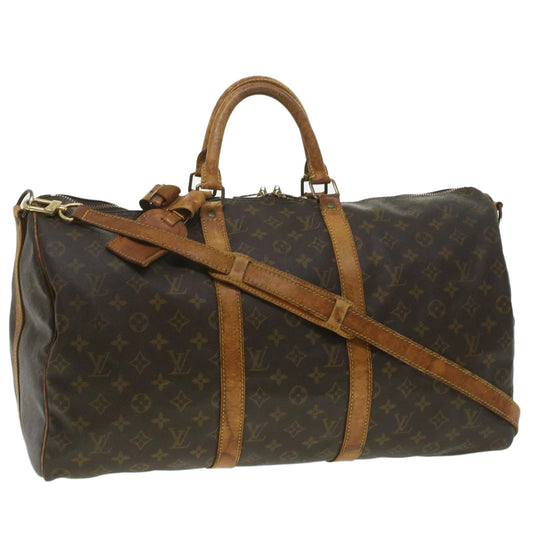 LOUIS VUITTON Monogram Keepall Bandouliere 50 Boston Bag M41416 LV 37440