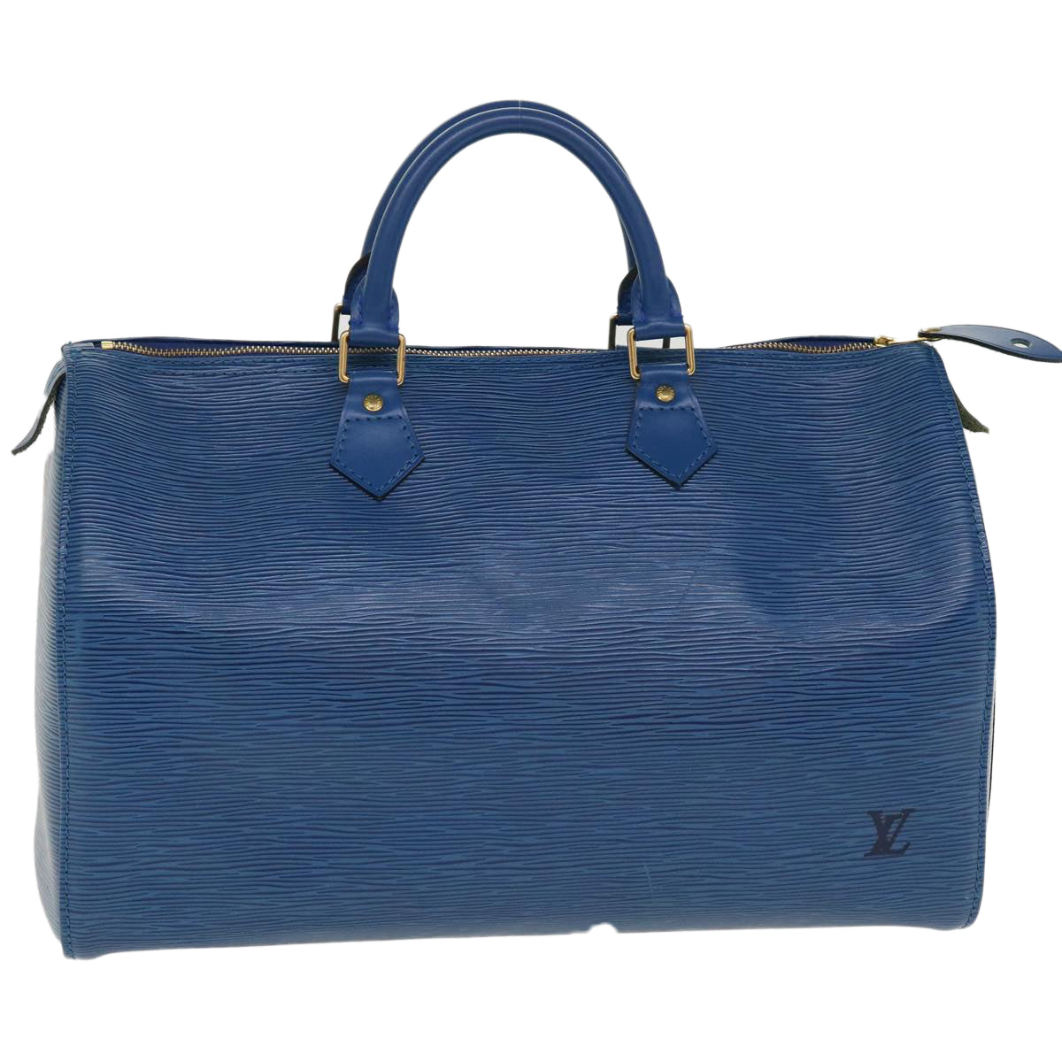 LOUIS VUITTON Epi Speedy 40 Hand Bag Toledo Blue M42985 LV 37452