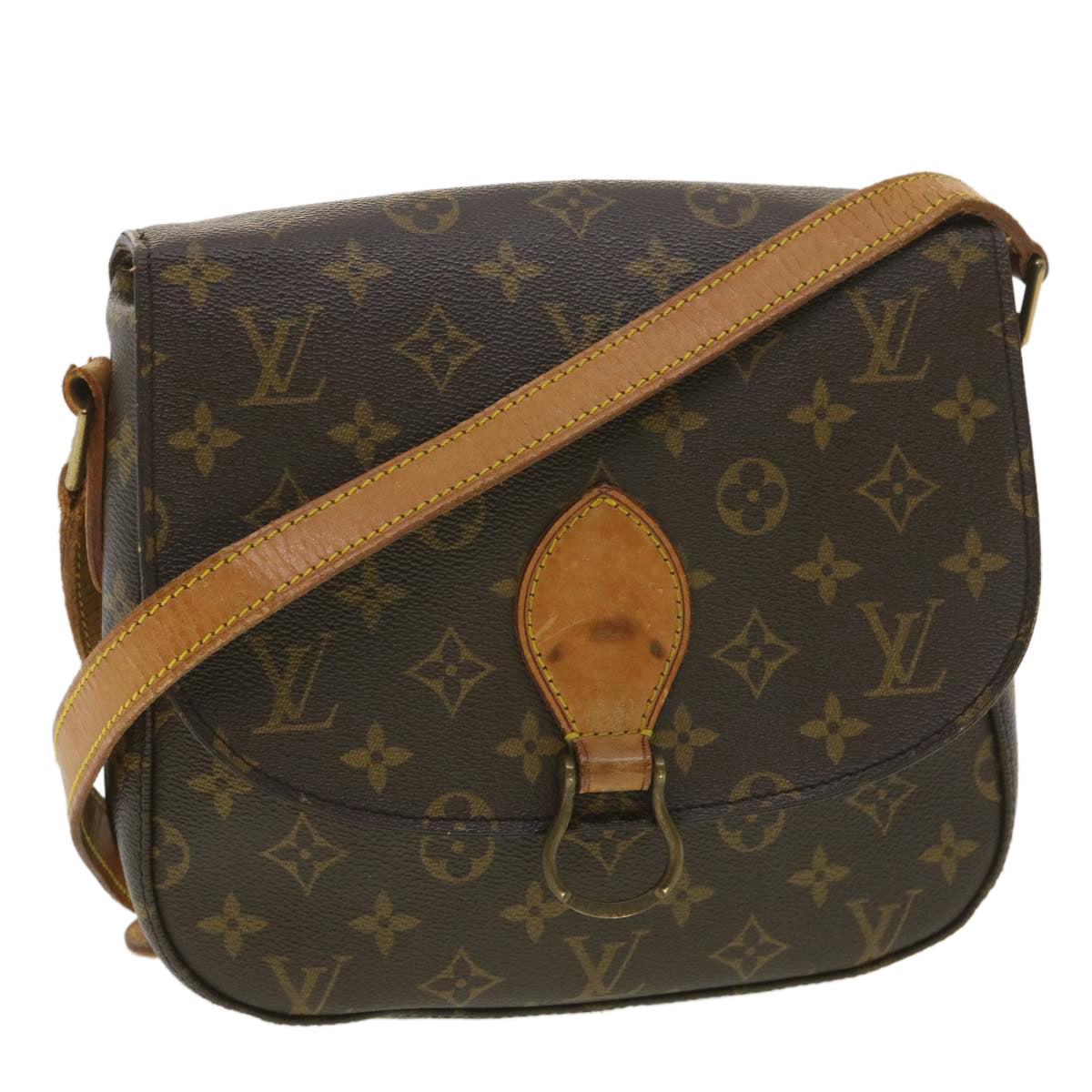 LOUIS VUITTON Monogram Saint Cloud GM Shoulder Bag M51242 LV 37489
