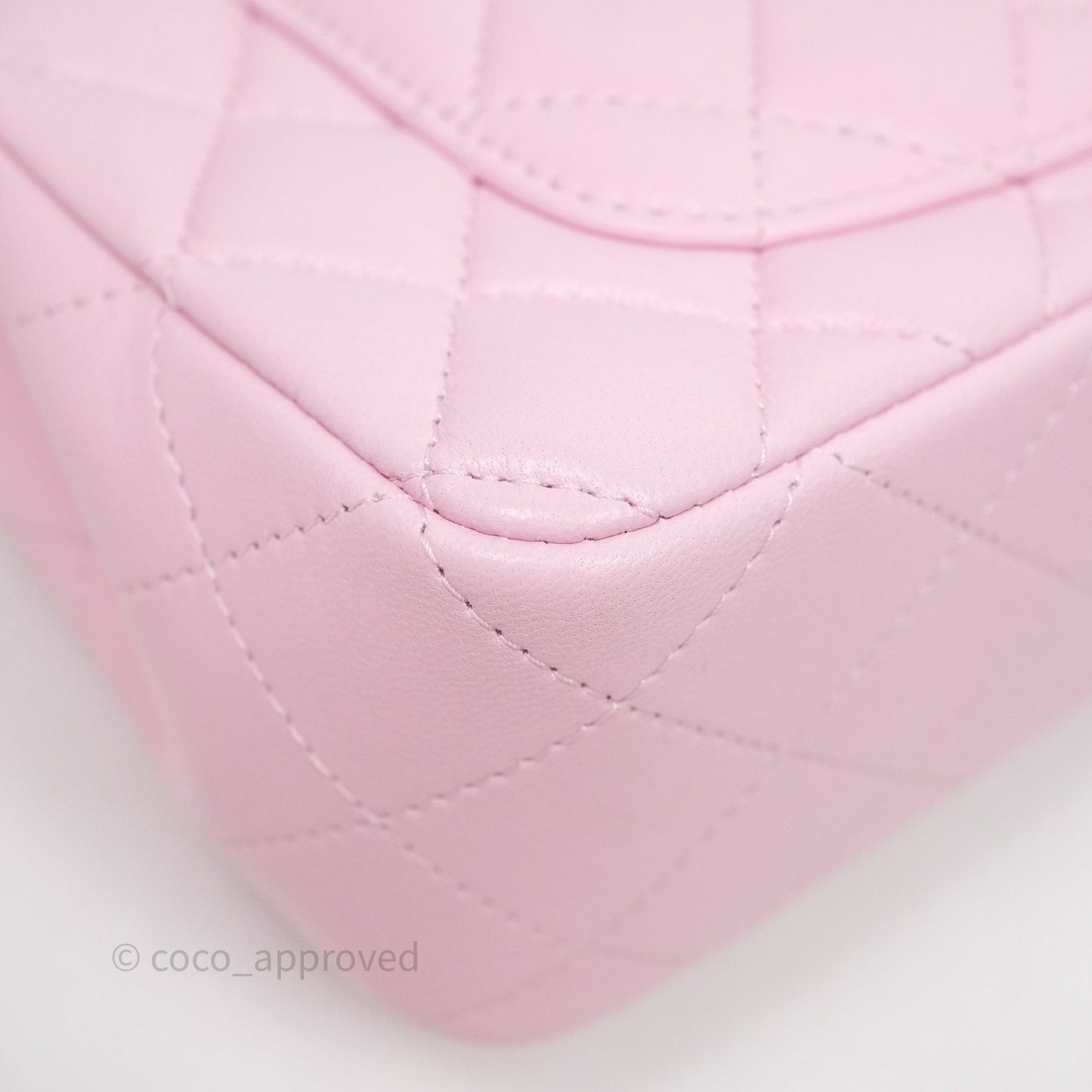 Chanel Top Handle Mini Rectangular Flap Pink Lambskin Gold Hardware