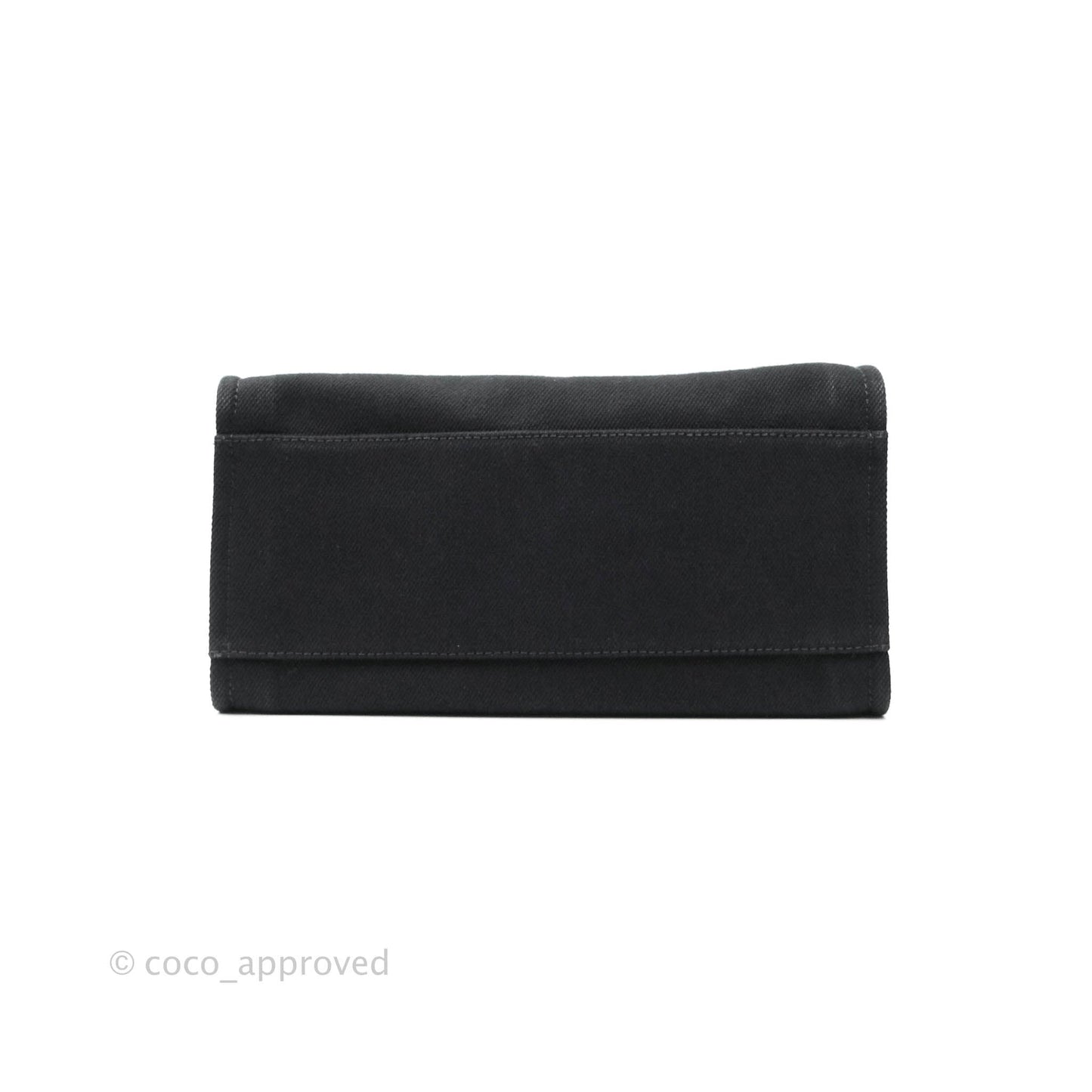 Chanel Medium Deauville Black Canvas Imitation Pearl
