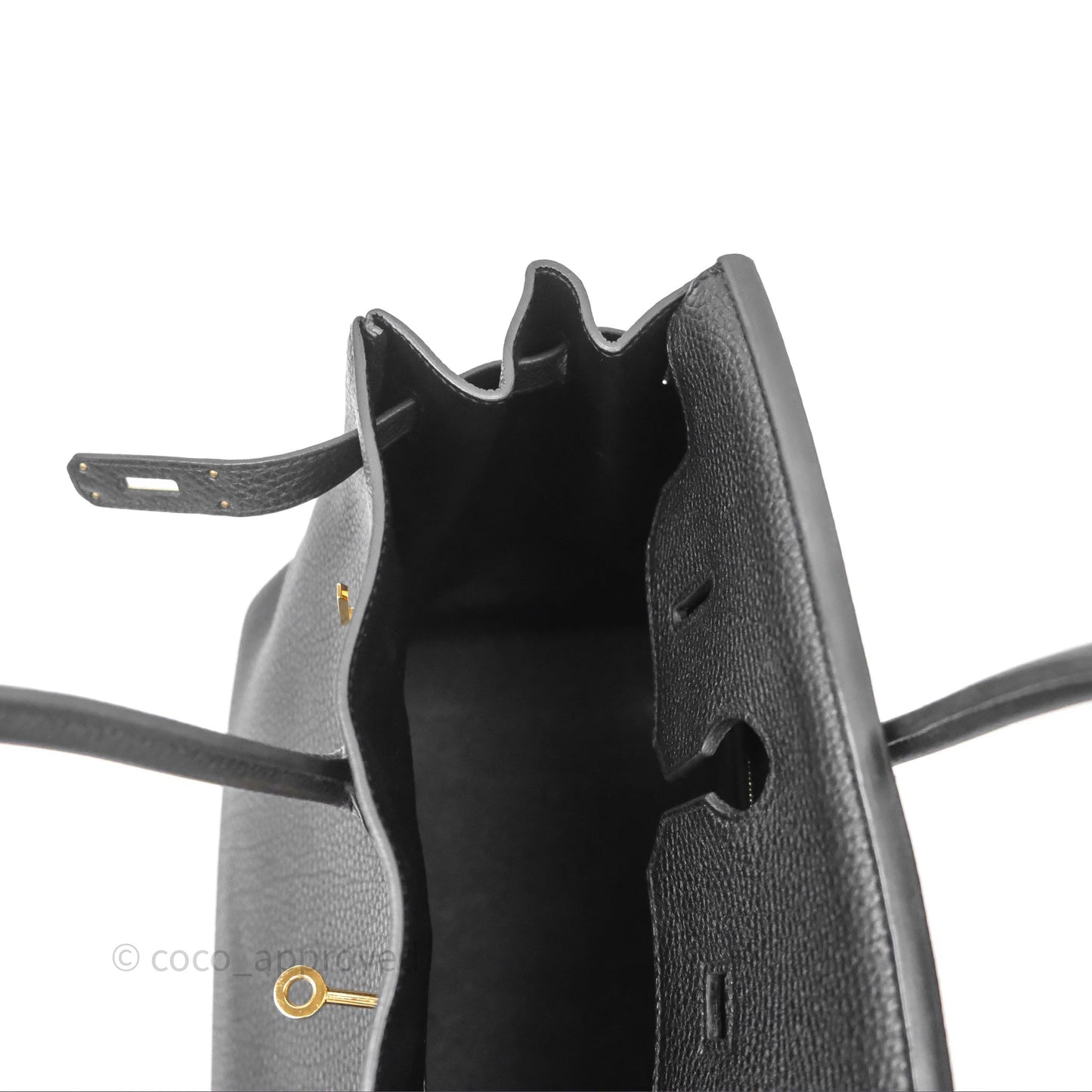 Hermès Birkin 35 Retourne Black Noir 89 Clemence Gold Hardware
