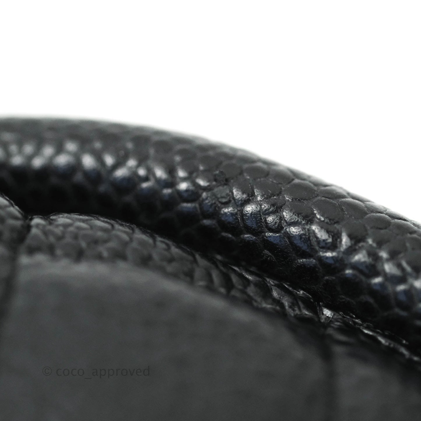 Chanel Quilted Timeless Kisslock Clutch Black Caviar Silver Hardware
