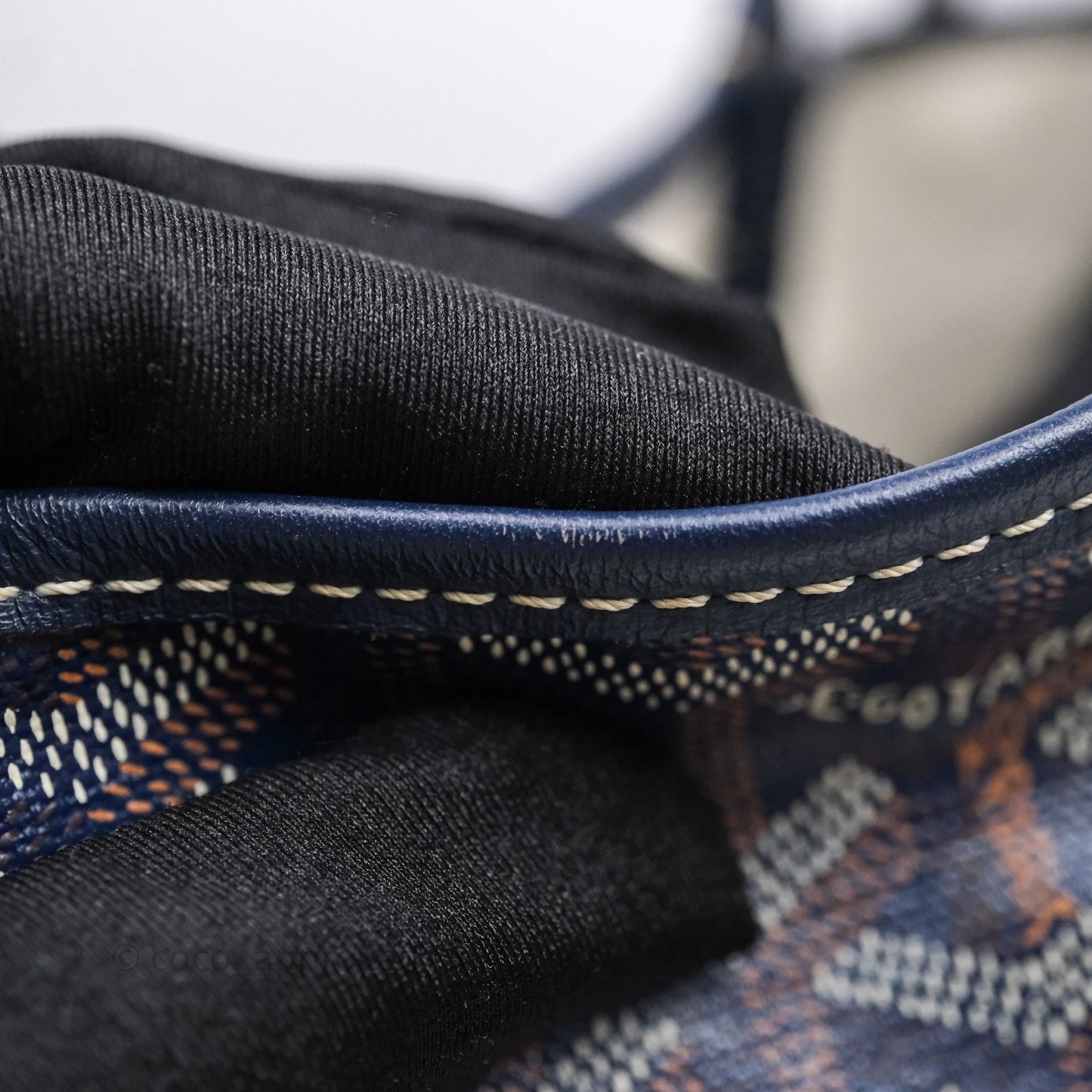 Goyard St Louis Tote PM Navy