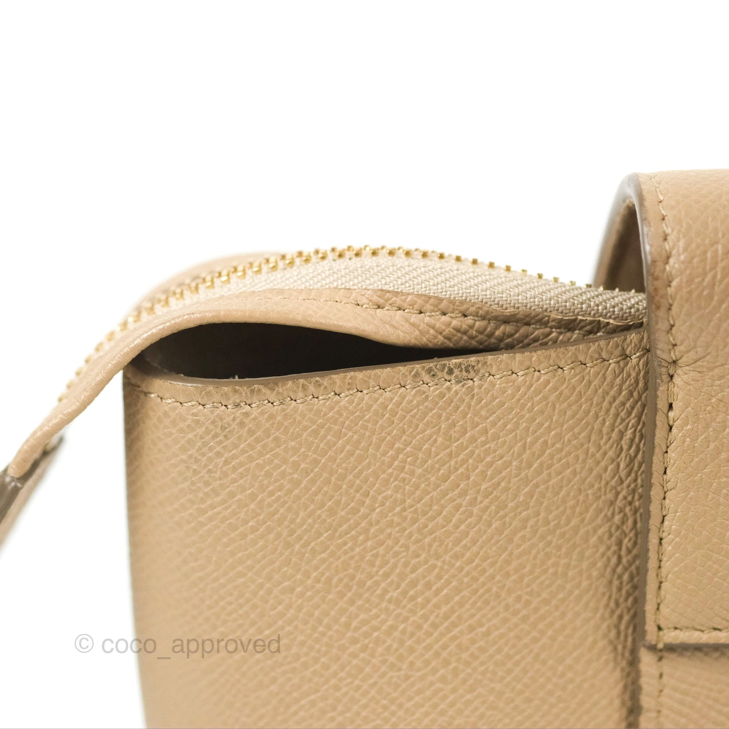 Celine Mini Belt Bag Light Taupe Grained Calfskin Gold Hardware