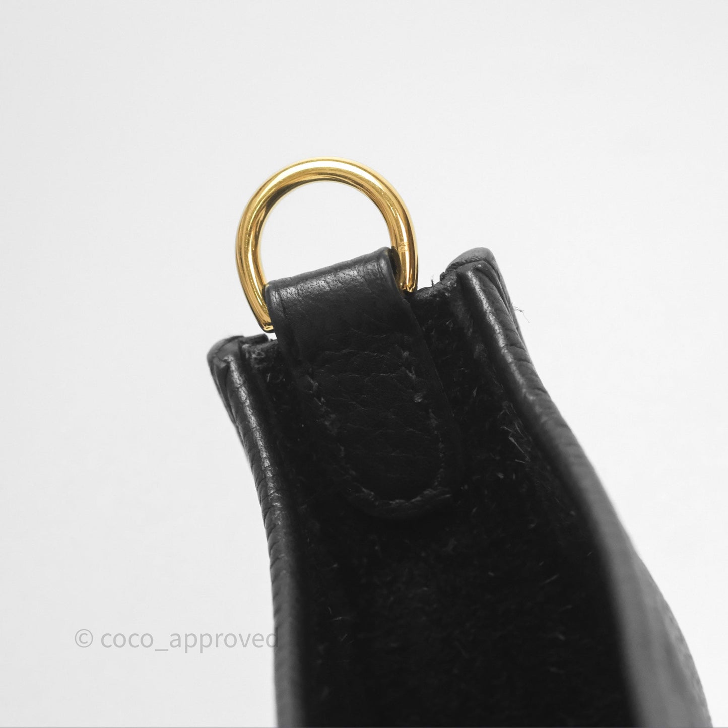 Hermès Mini Evelyne 16 Noir 89 Clemence Gold Hardware