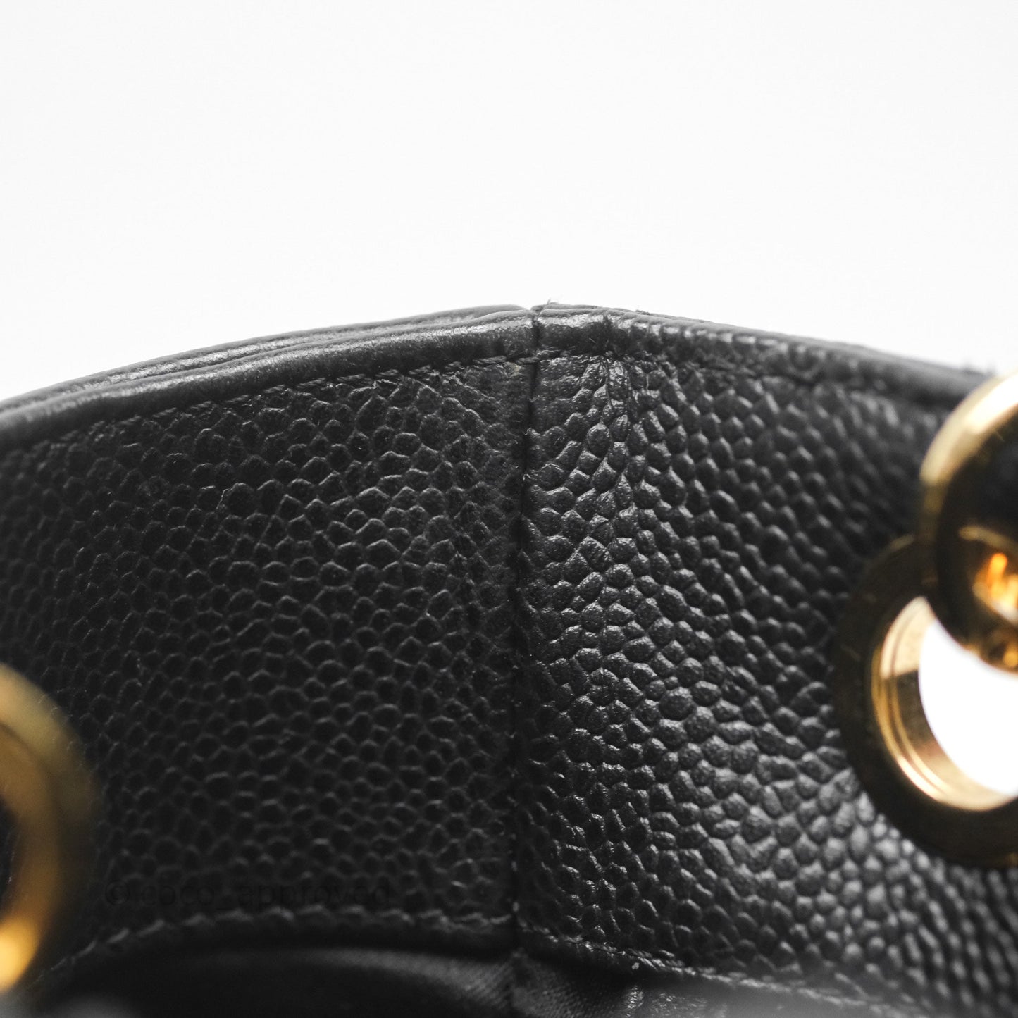 Chanel Vertical GST Black Caviar Gold Hardware