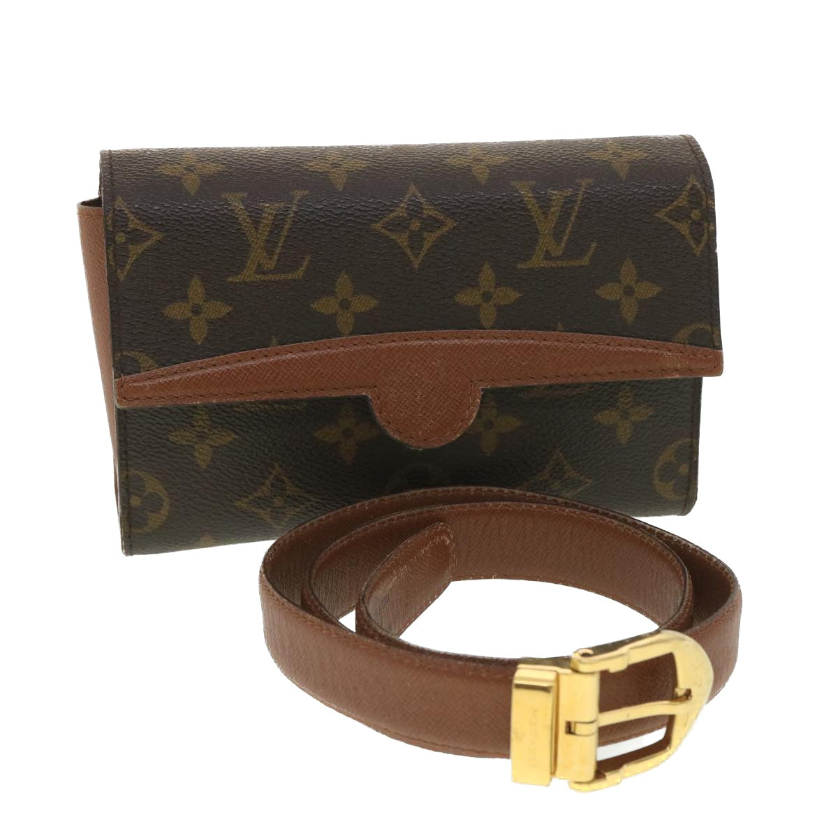 LOUIS VUITTON Monogram Pochette Arush Waist Bag M51975 LV 37653