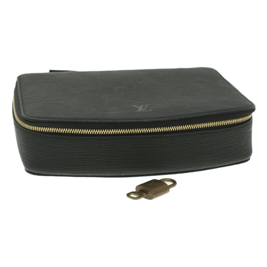 LOUIS VUITTON Epi Posh Monte Carlo Jewelry Box Black M48362 LV 37669