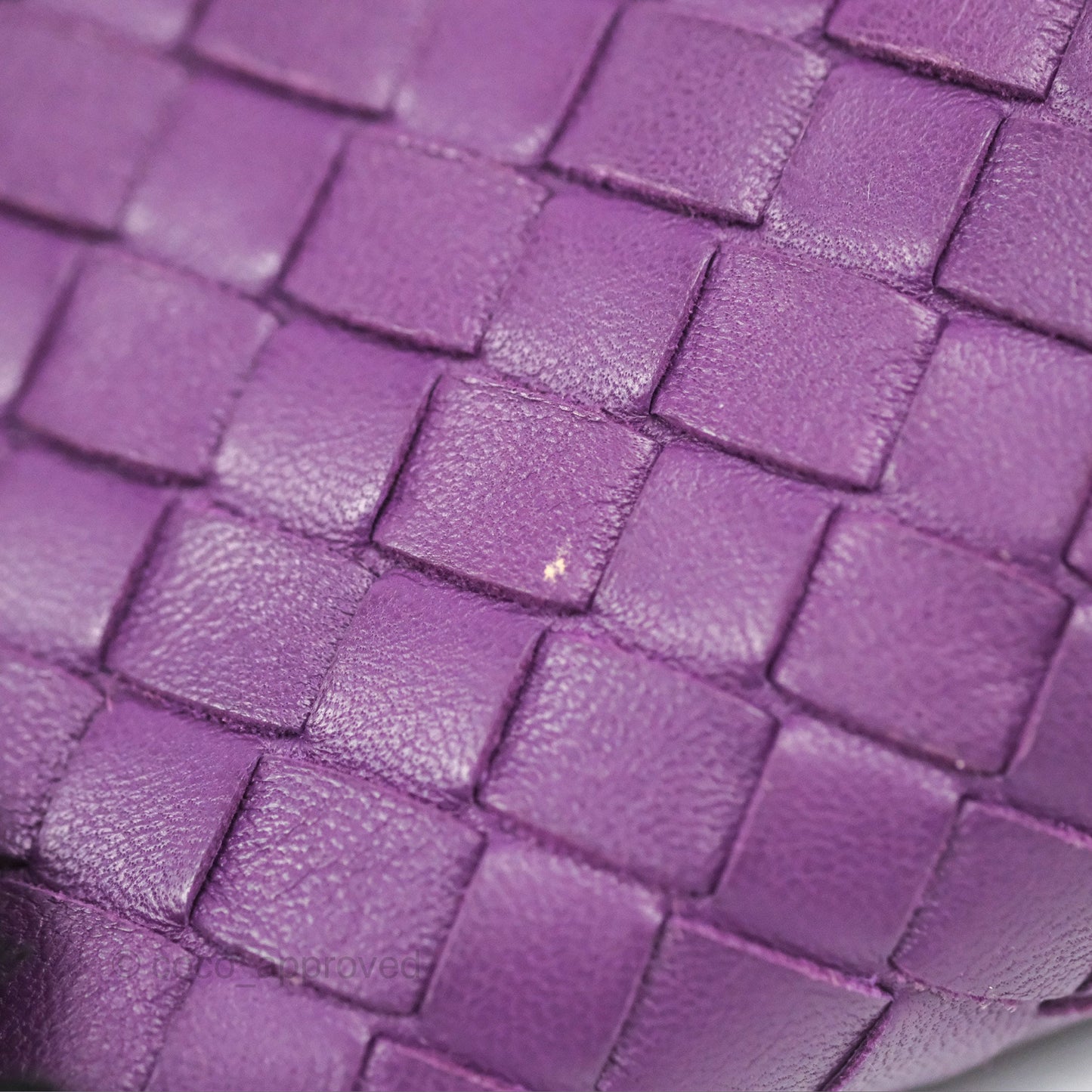 Bottega Veneta Crossbody Bag Intrecciato Leather Purple