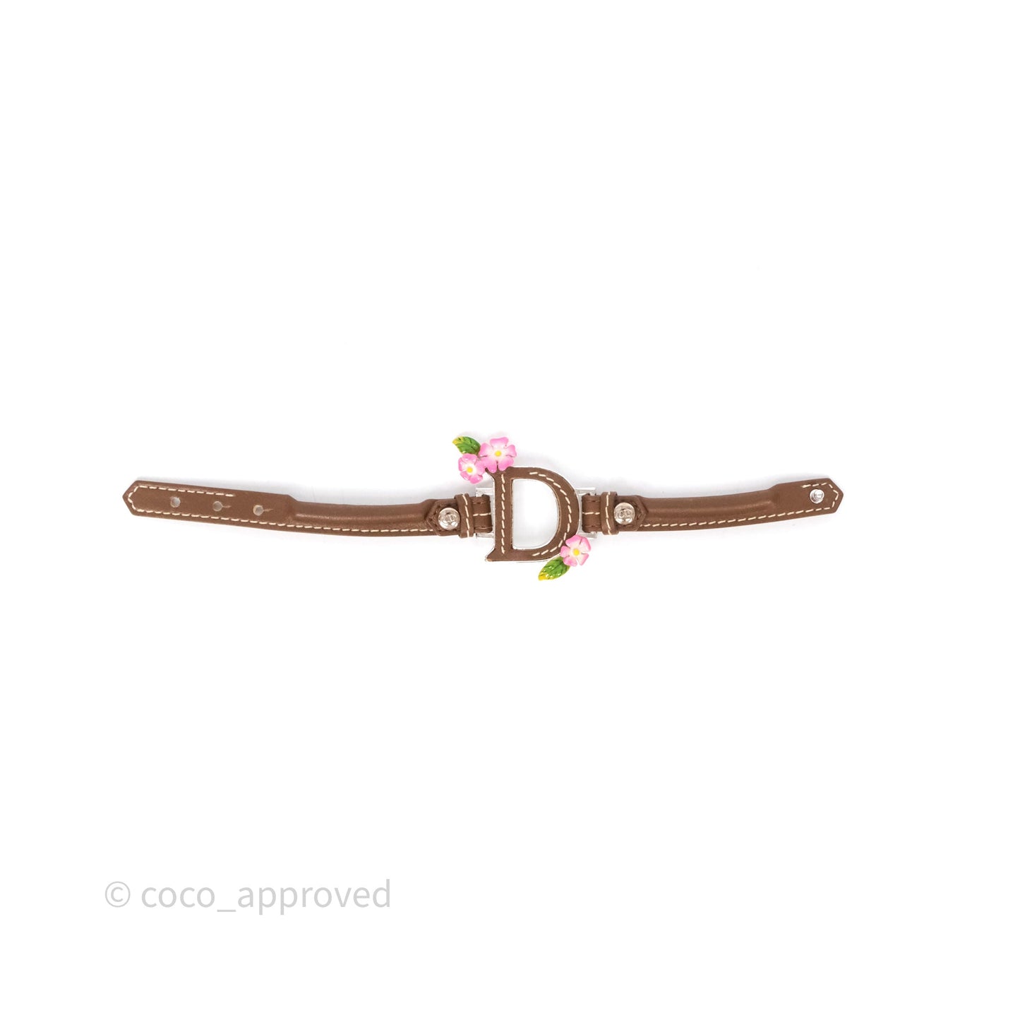 Christian Dior Flower Brown Bracelet