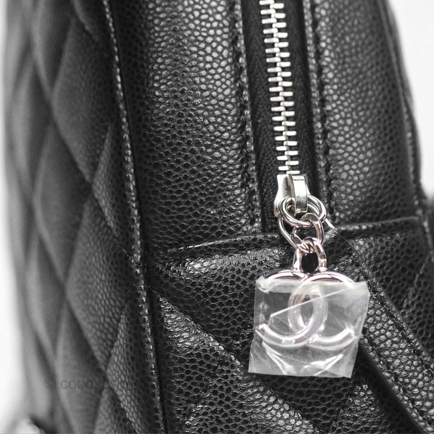 Chanel Classic Mini Backpack Black Caviar Silver Hardware