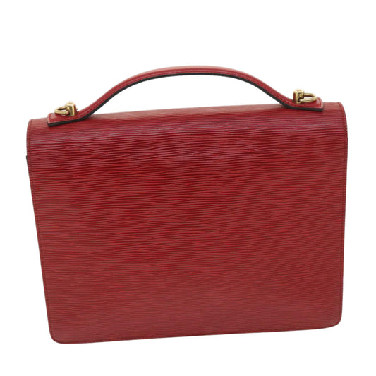 LOUIS VUITTON Epi Monceau Hand Bag 2way Red M52127 LV 37799