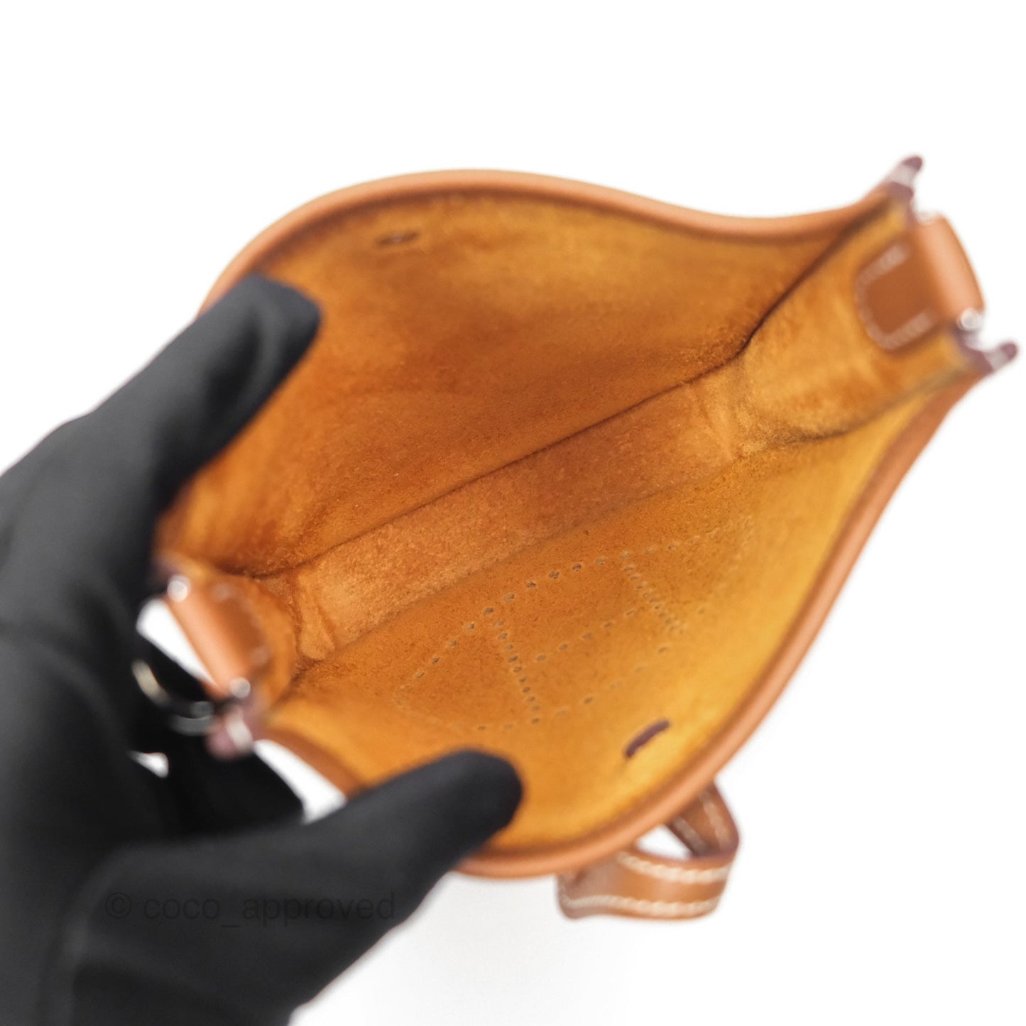 Hermès Mini Evelyne 16 Amazone Gold Clemence Palladium Hardware