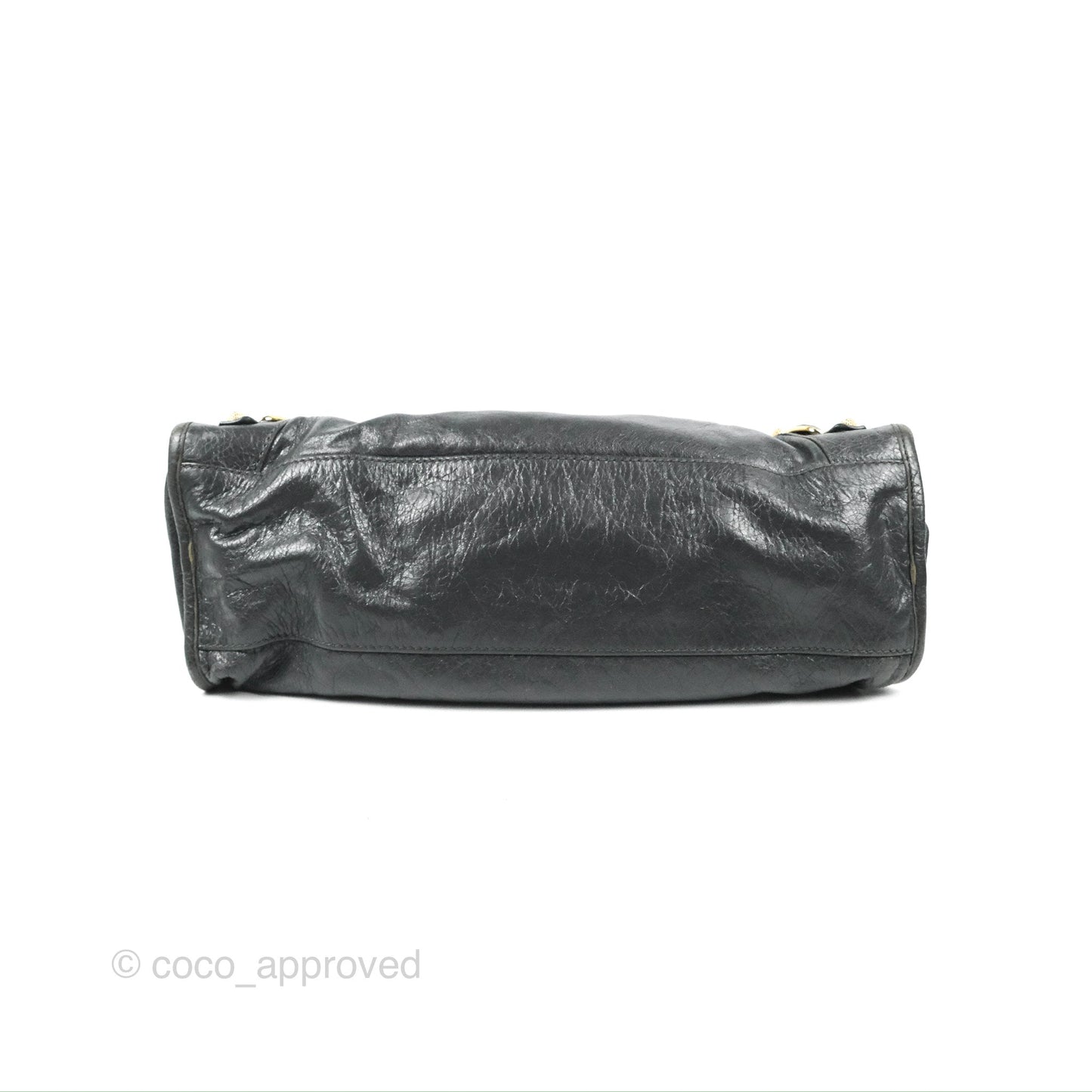 Balenciaga Classic City Bag Dark Grey Calfskin Gold Hardware