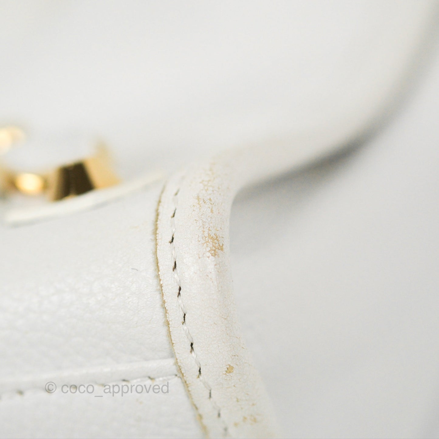Balenciaga Classic Small City Bag White Aged Calfskin Gold Hardware