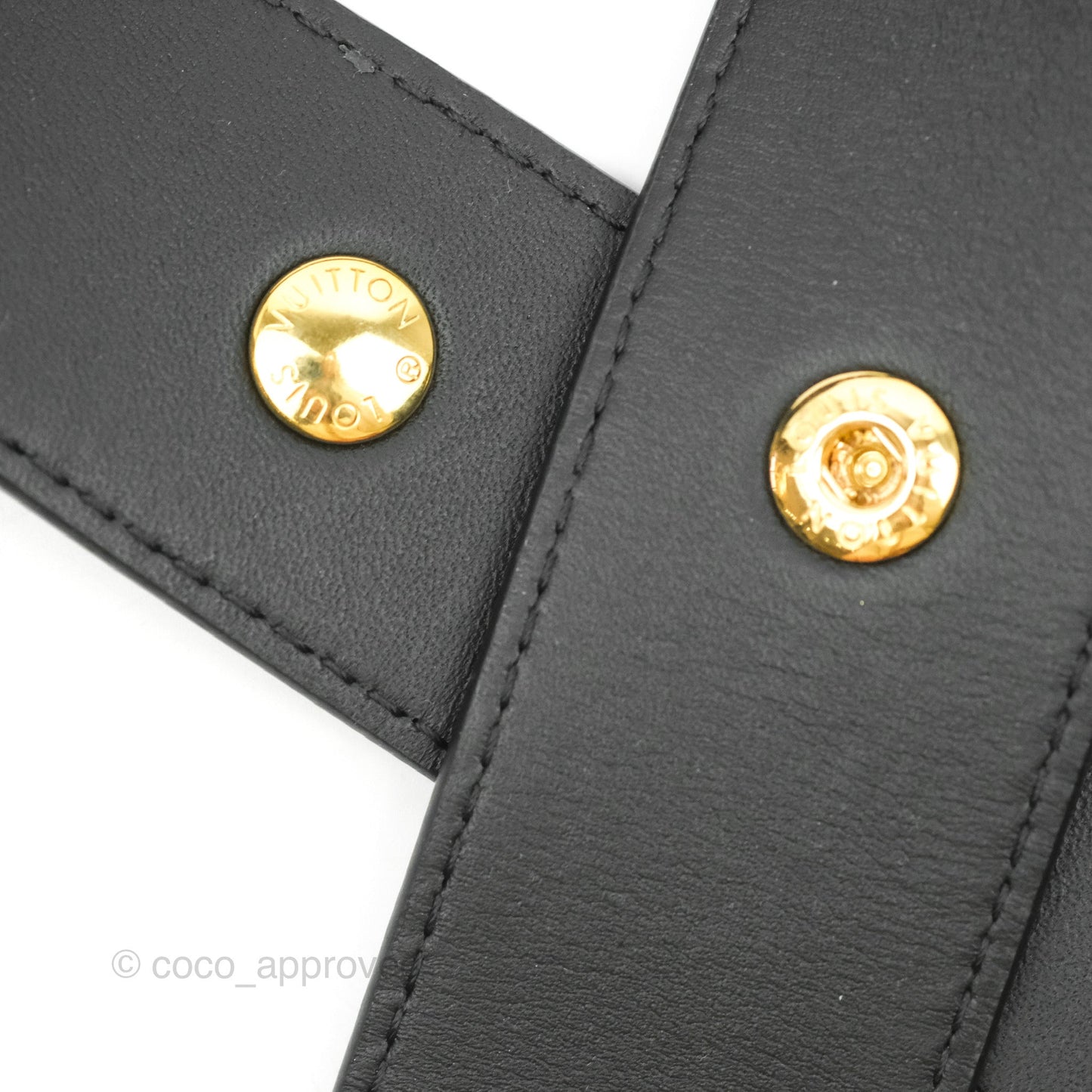 Louis Vuitton Monogram Adjustable Bandouliere Shoulder Strap Black