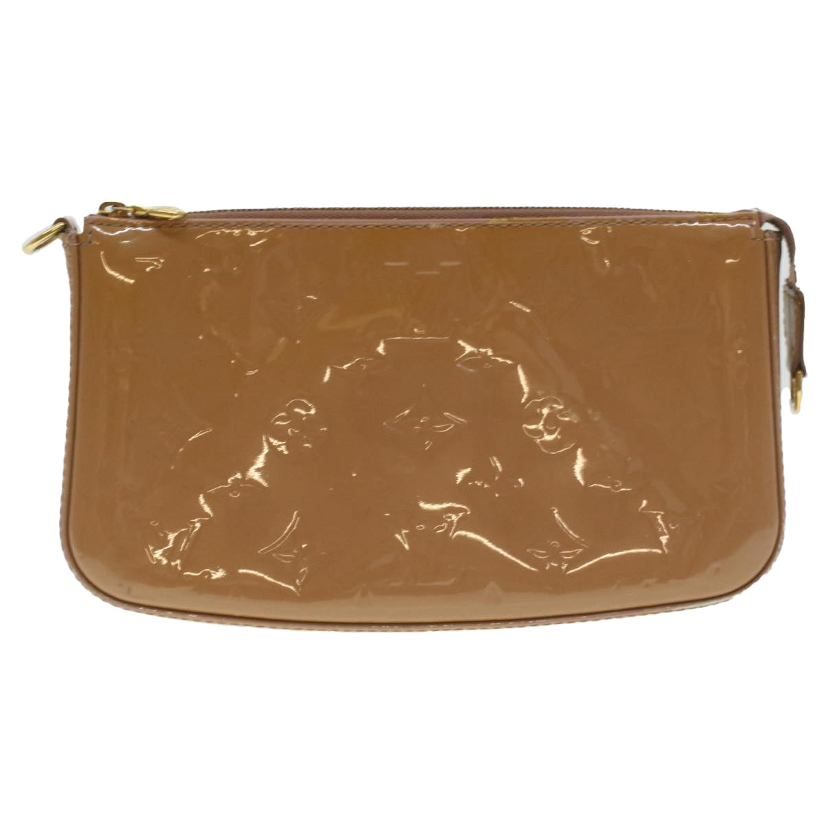 LOUIS VUITTON Vernis Pochette Accessoires Pouch Rose Velours M91575 37888