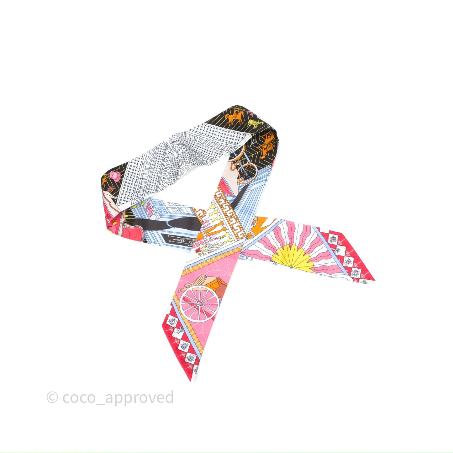 Hermès Objets de Curiosite Silk Twilly
