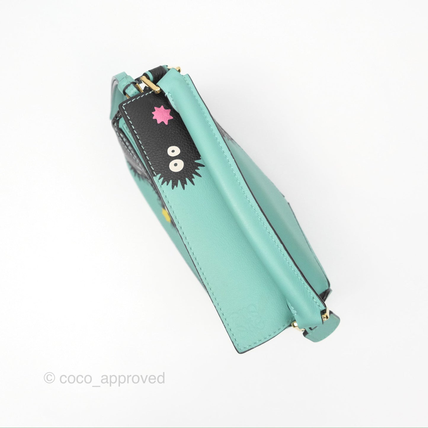 Loewe x Studio Ghibli Spirited Away Mini Puzzle Mint Calfskin