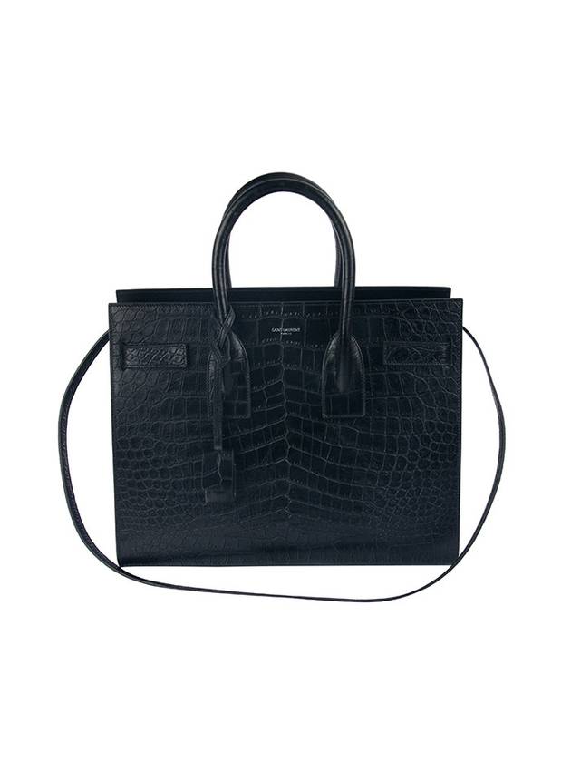 Luxury Saint Laurent Sac De Jour Leather Tote Bag Black
