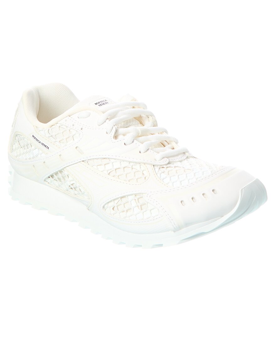 Luxury Bottega Veneta Orbit Leather & Mesh Sneaker