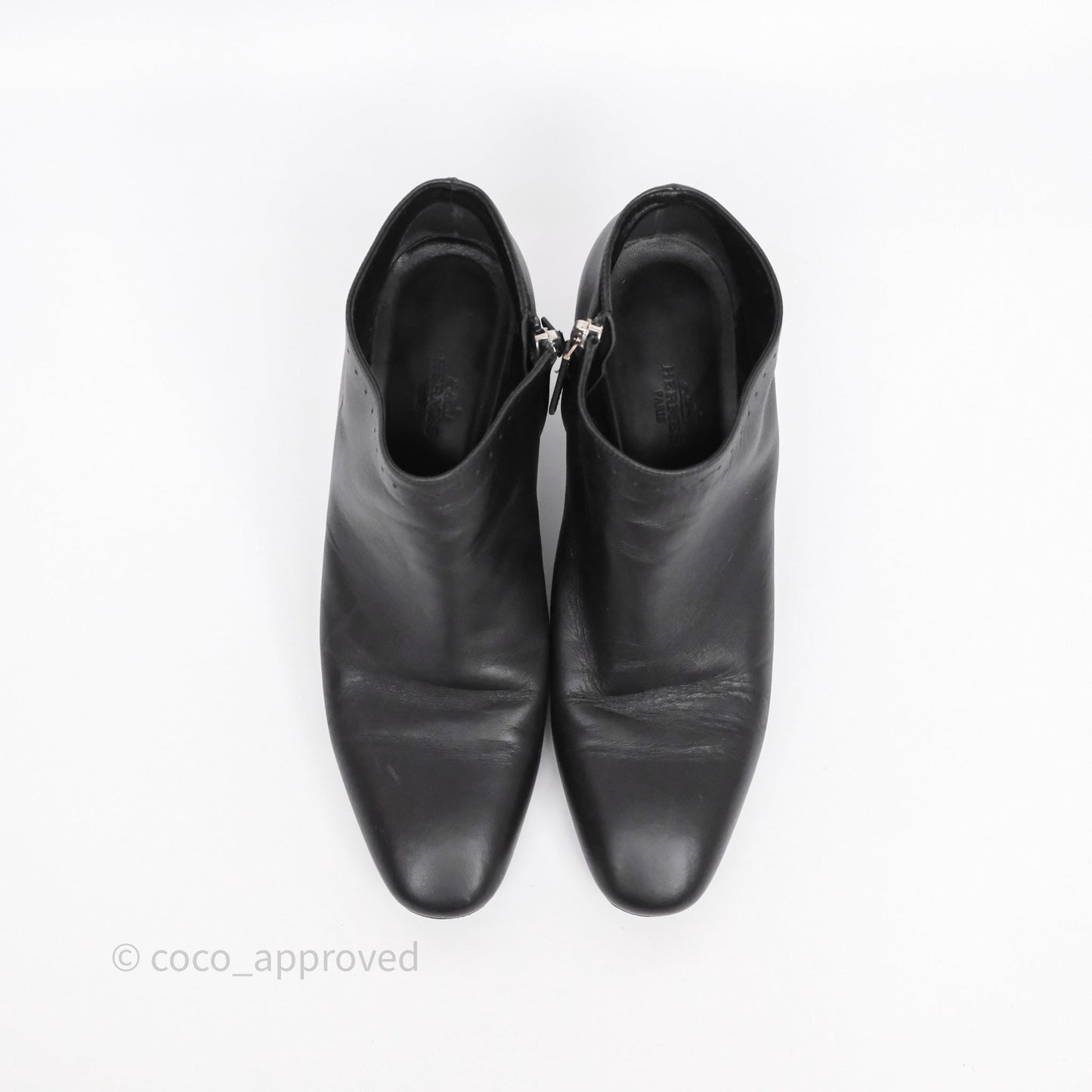 Hermès Ankle Boots Black Size 38