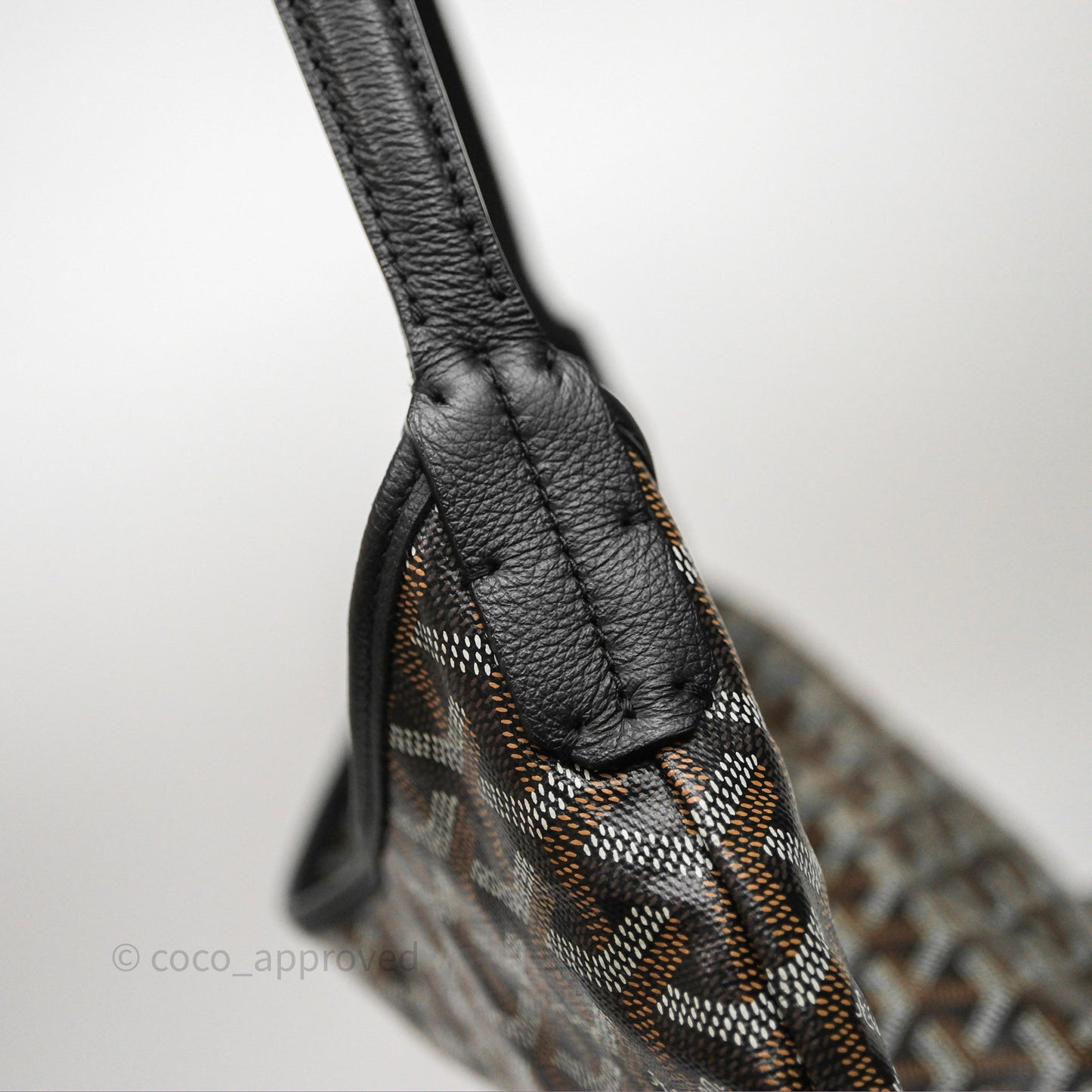 Goyard Bohème Hobo Bag Black Goyardine Canvas