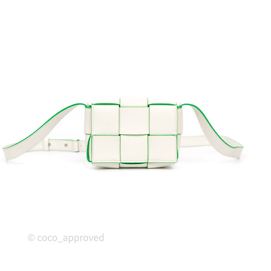 Bottega Veneta Cassette Mini Bag White/ Parakeet