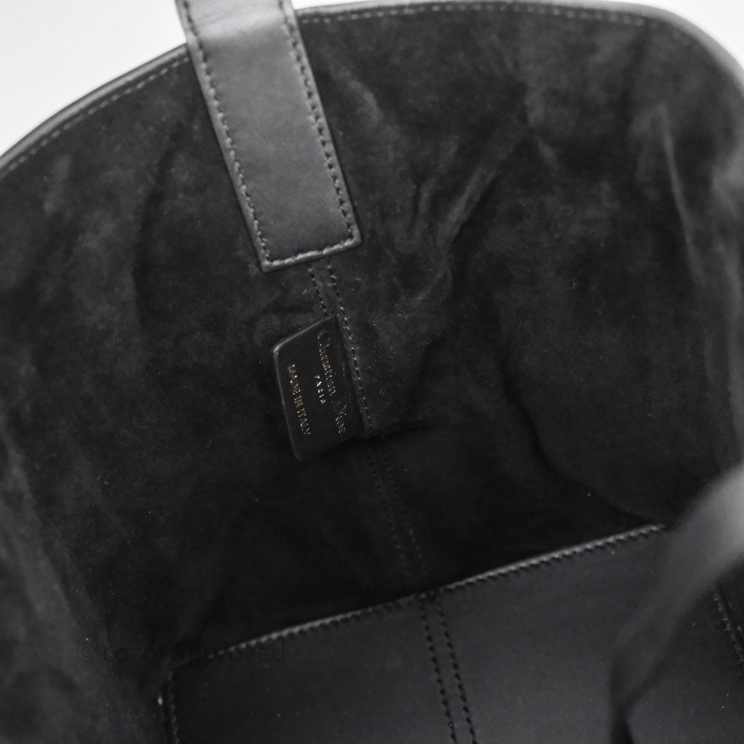Christian Dior Medium Dior Toujours Bag Black Macrocannage Calfskin