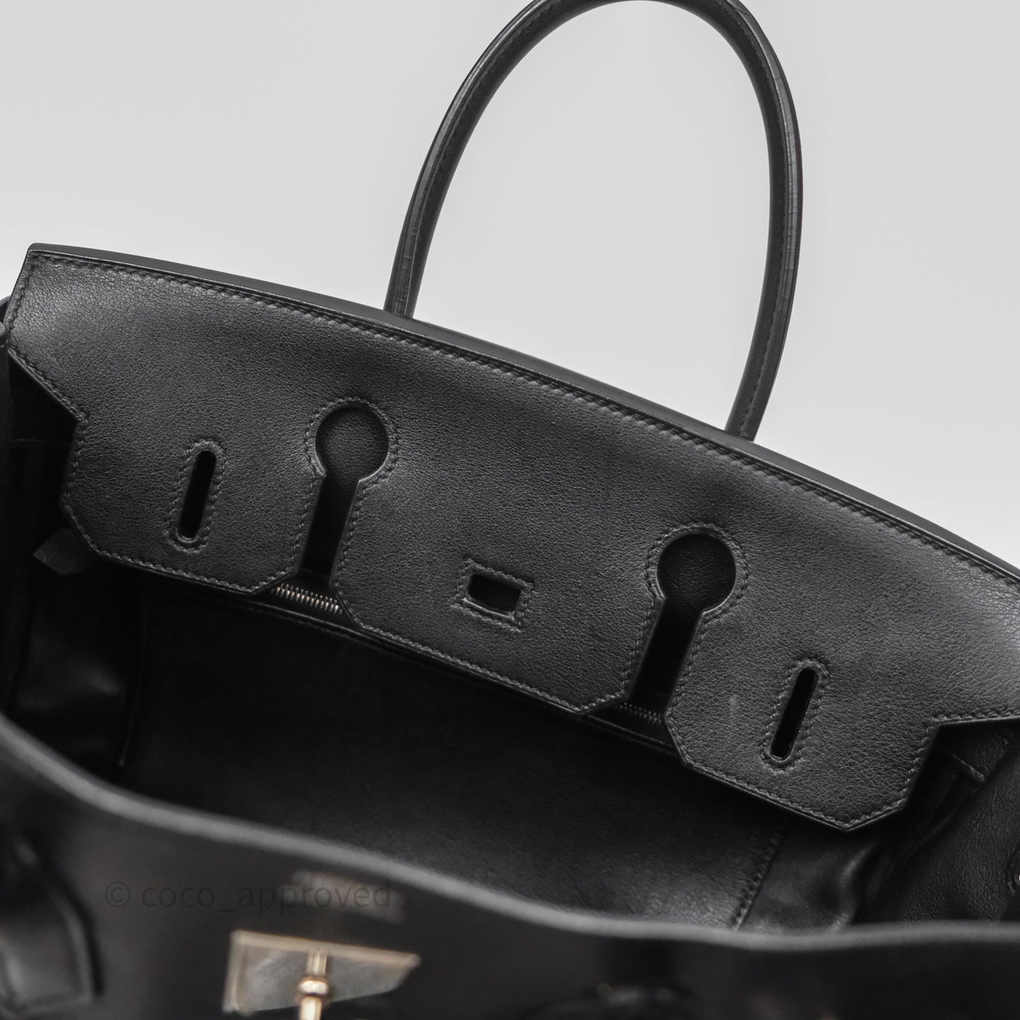 Hermès Birkin 30 Noir 89 Evergrain Palladium Hardware