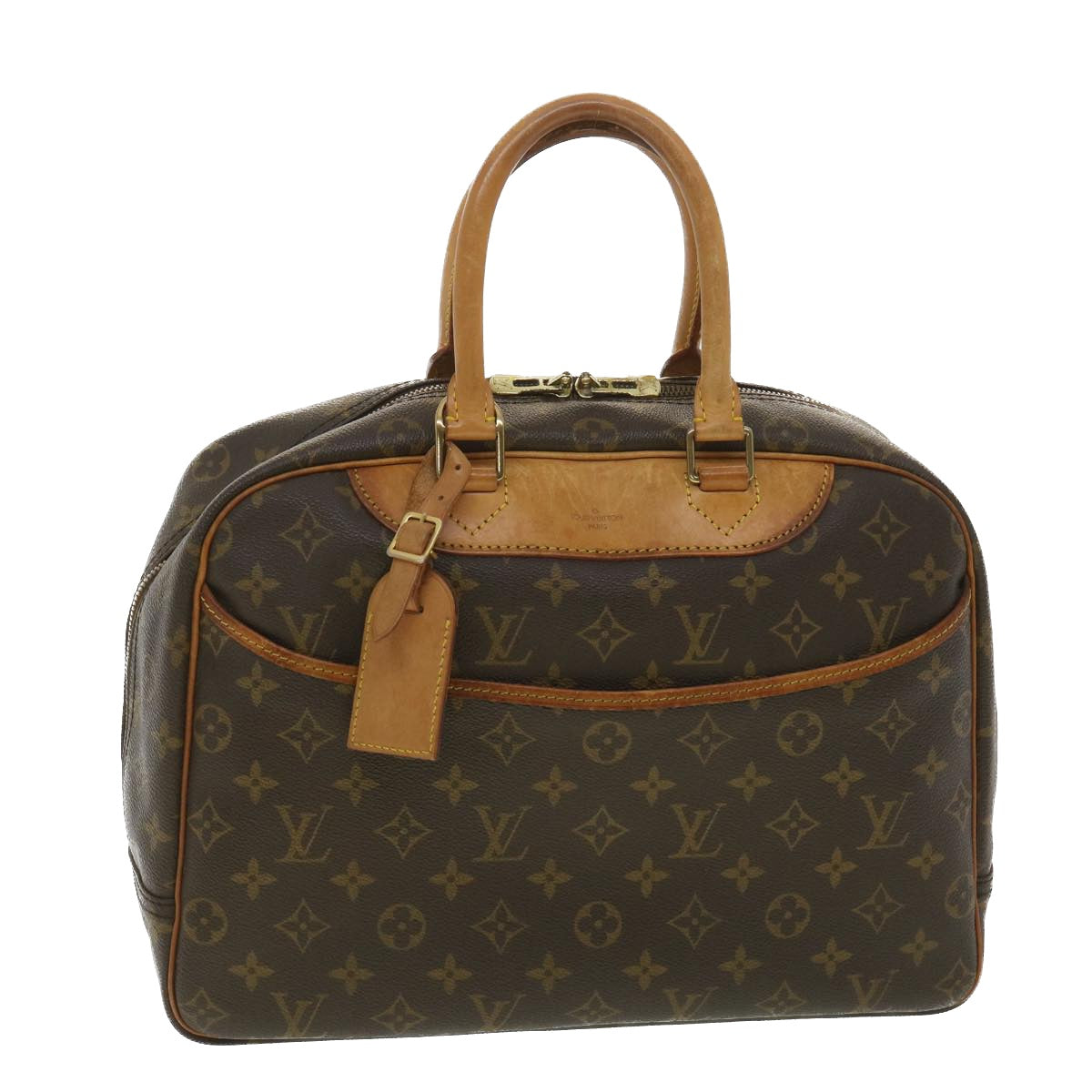 LOUIS VUITTON Monogram Deauville Hand Bag M47270 LV 37935
