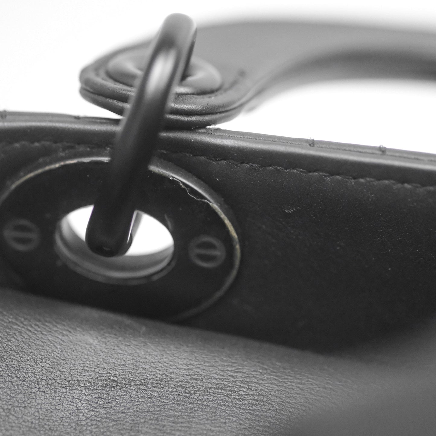 Dior Mini Lady Dior Ultra Matte Black Cannage Calfskin