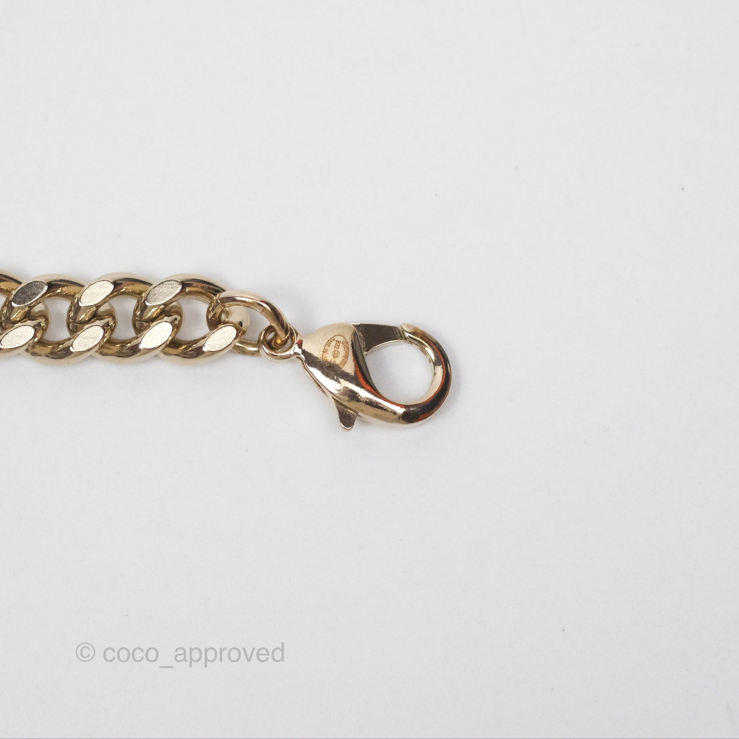 Chanel Logo Chain Choker Gold Tone 22S