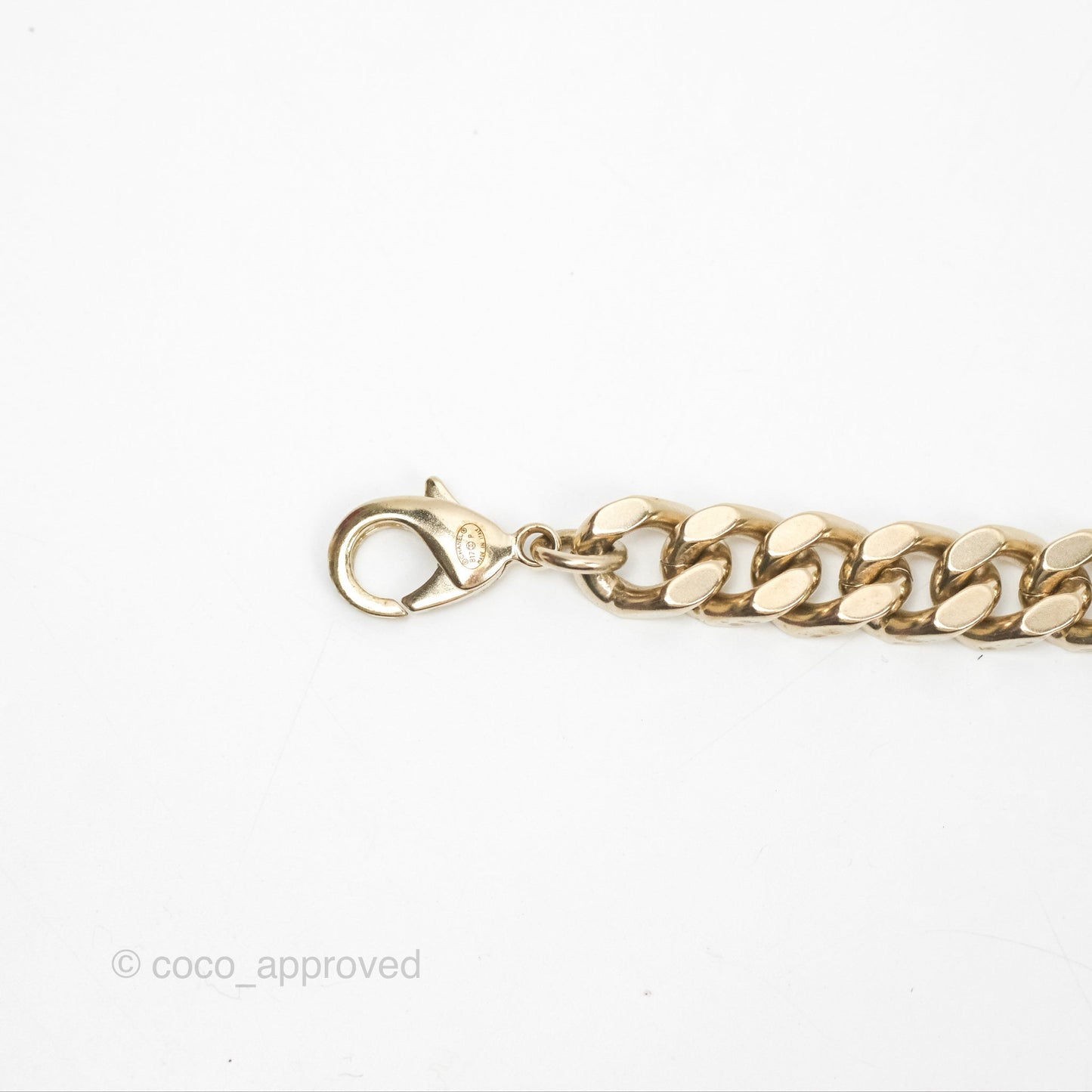 Chanel CC Woven Chain Belt Gold Hardware 17P