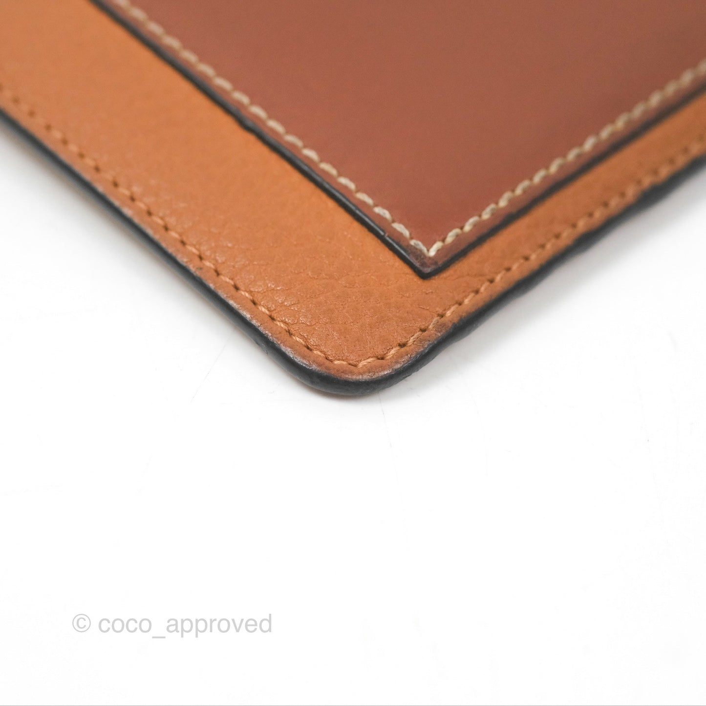 Loewe Anagram Coin Card Holder Caramel/Pecan