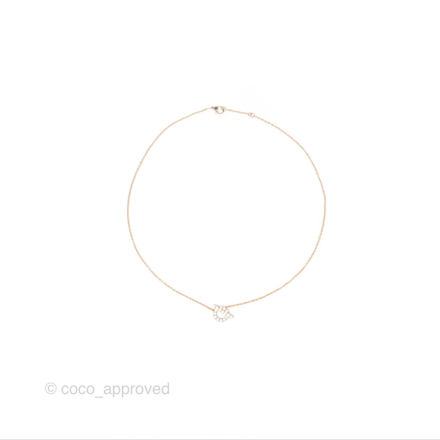 Hermès Finesse Necklace Rose Gold