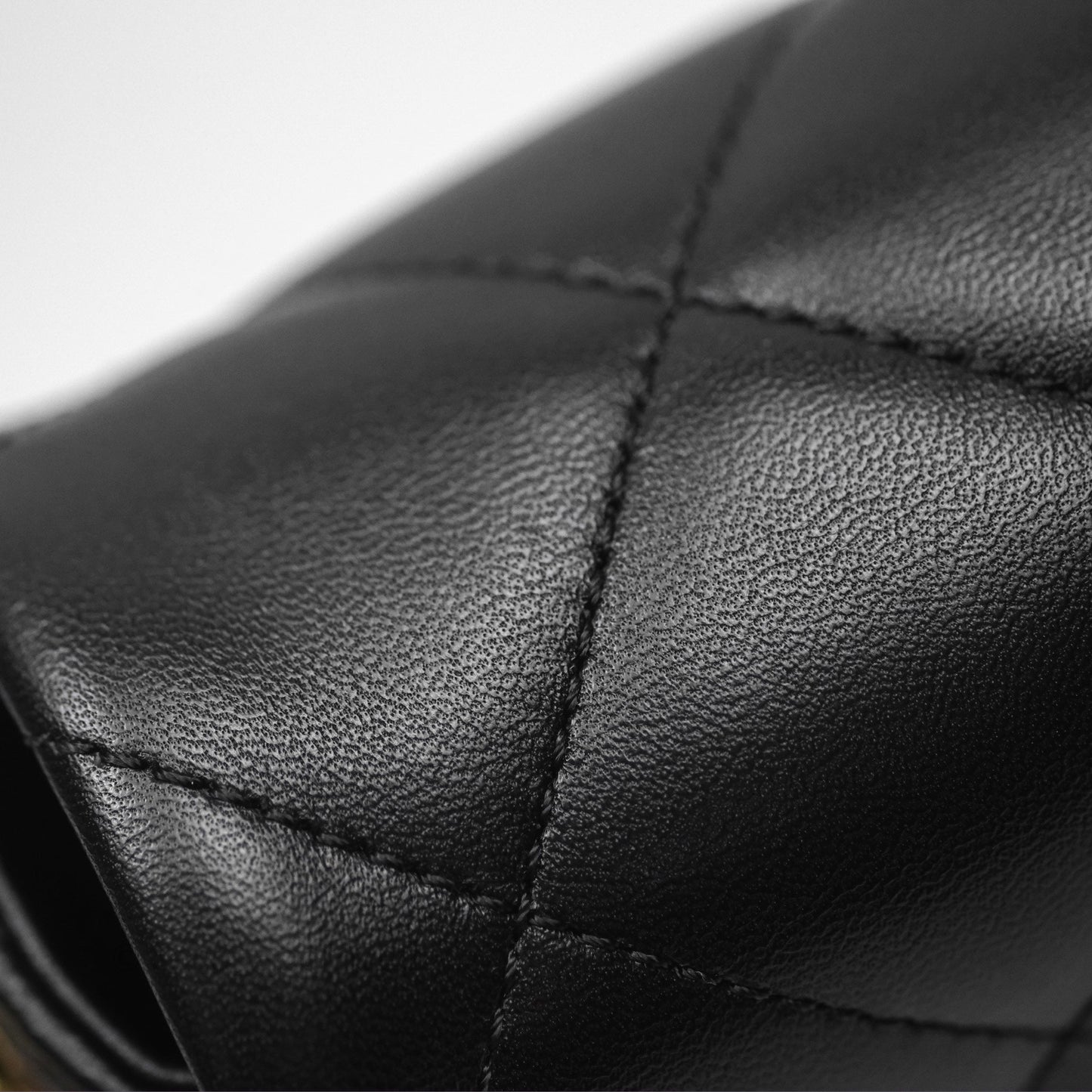 Chanel Quilted My Perfect Mini With Pearl Black Lambskin Gold Hardware 21K