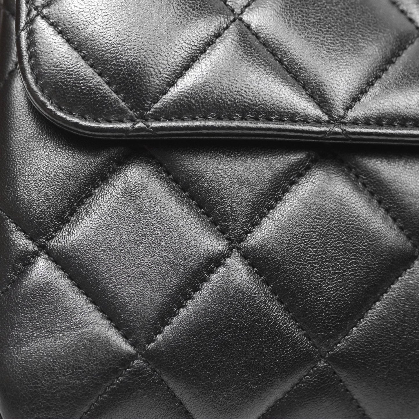 Chanel Small Trendy CC Black Lambskin Gold Hardware