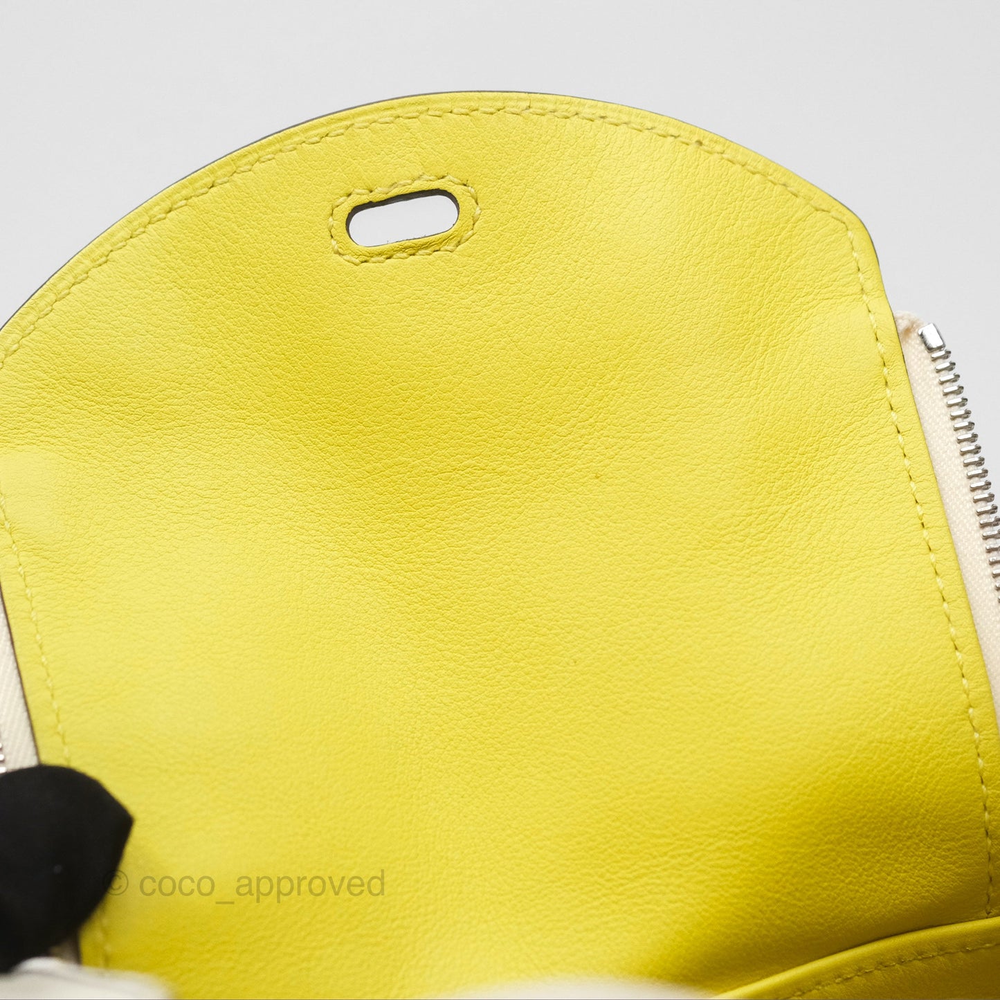 Hermès Mini Lindy 20 Nata I2/ Lime 9R Swift Palladium Hardware