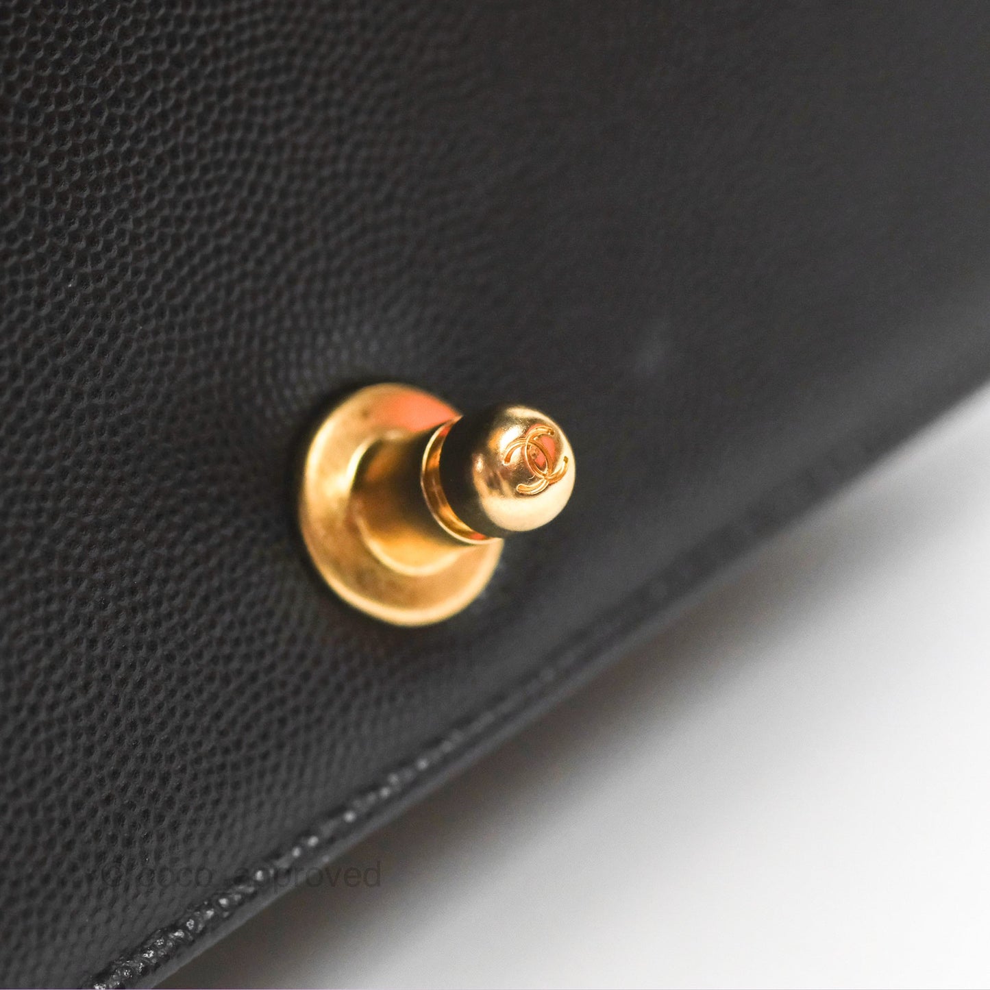 Chanel Small Quilted Boy Black Caviar Gold Hardware