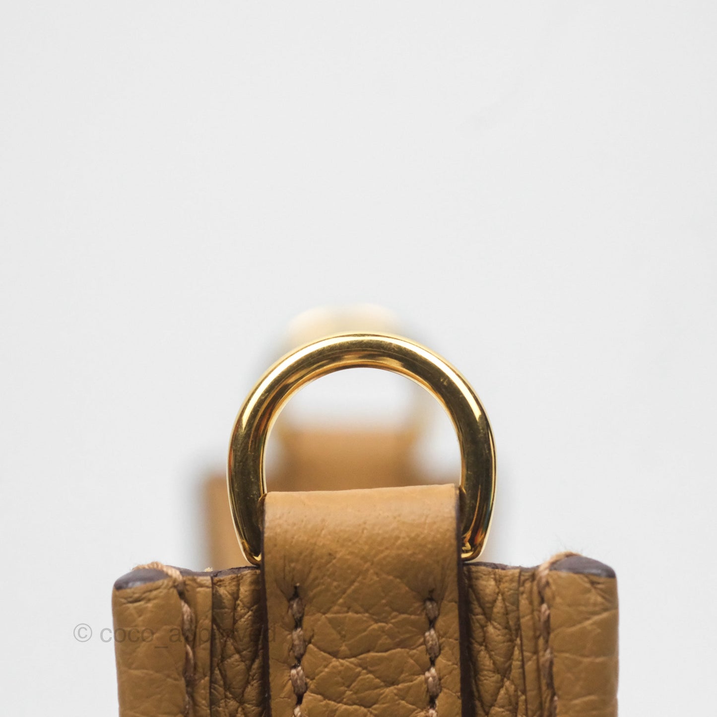 Hermès Mini Evelyne 16 Biscuit 48 Clemence Gold Hardware