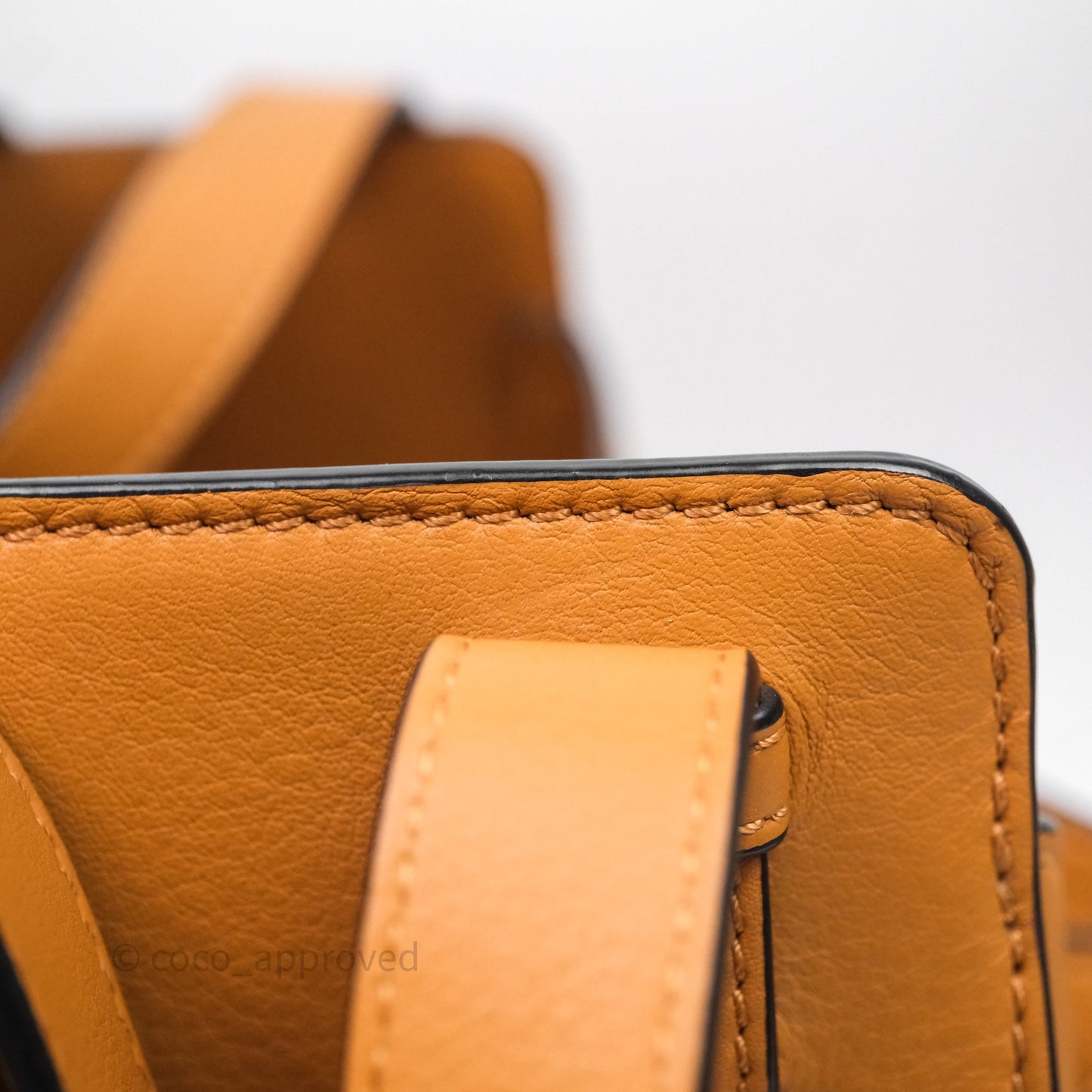Loewe Small Hammock Drawstring Light Caramel Calfskin