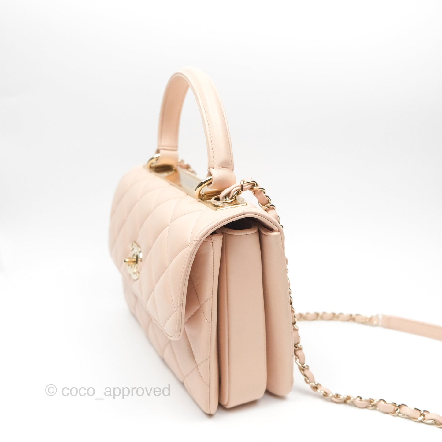 Chanel Trendy CC Small Beige Lambskin Gold Hardware