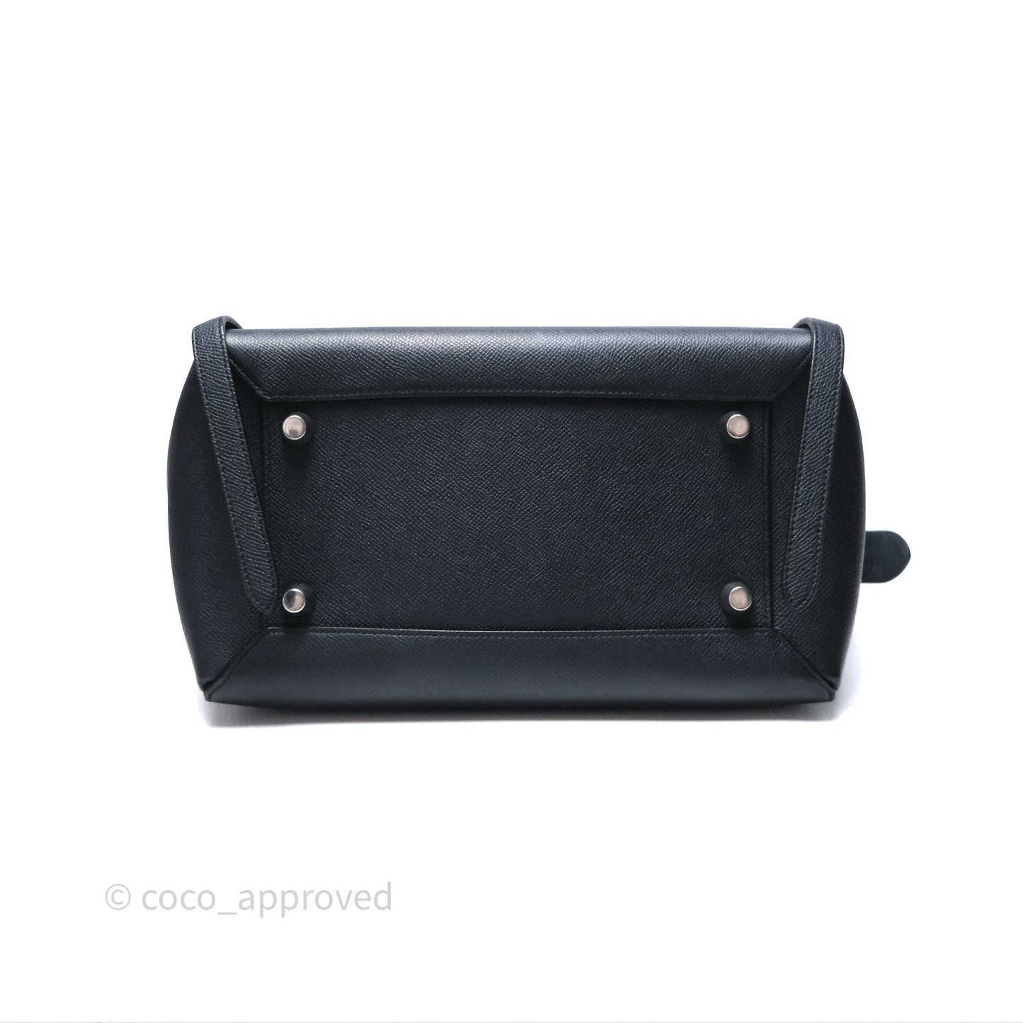 Celine Mini Belt Bag Navy Grained Calfskin Silver Hardware