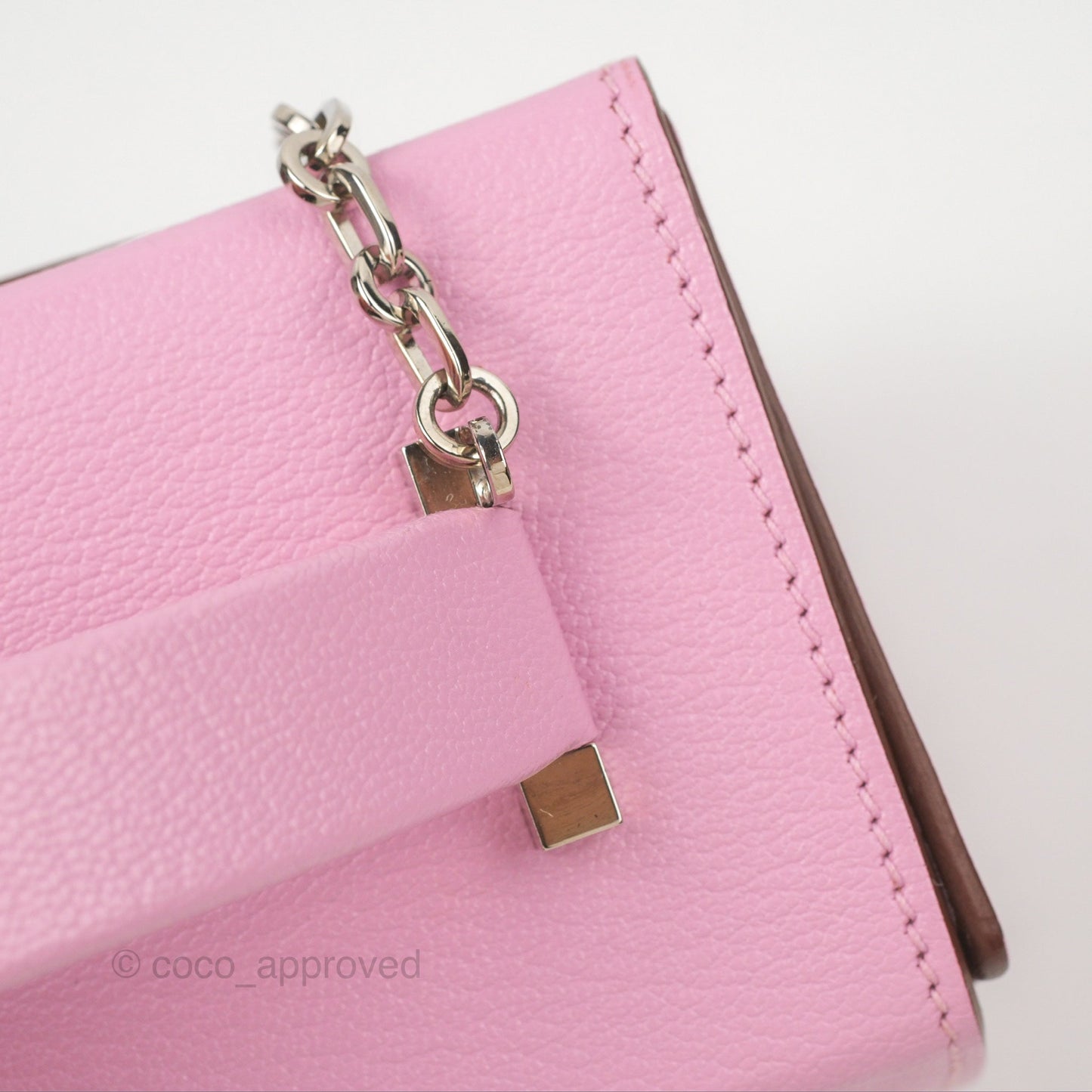 Hermès Cinhetic Box Bag Mauve Sylvestre Chevre Mysore Palladium Hardware